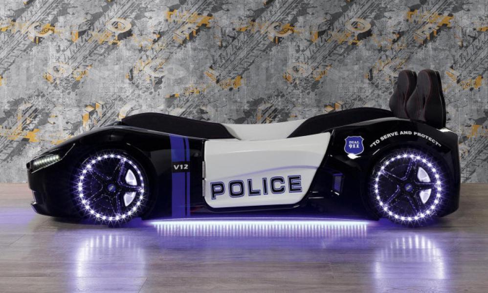 Cabrio polis konseptli çocuk yatağı