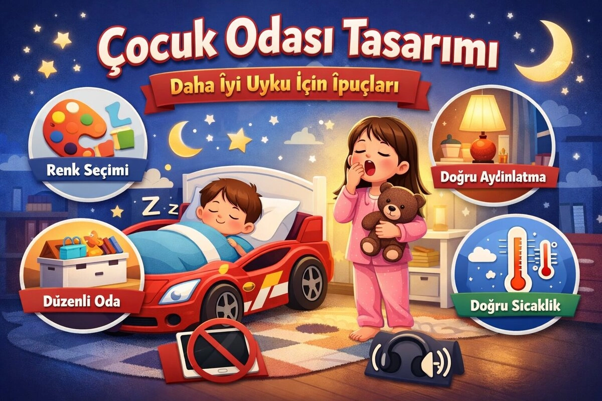 Çocuk Odası Tasarımı: Daha İyi Uyku İçin İpuçları