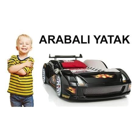 Arabalı Yatak Modelleri | Çocuklar İçin Yarış Temalı Araba Yatakları