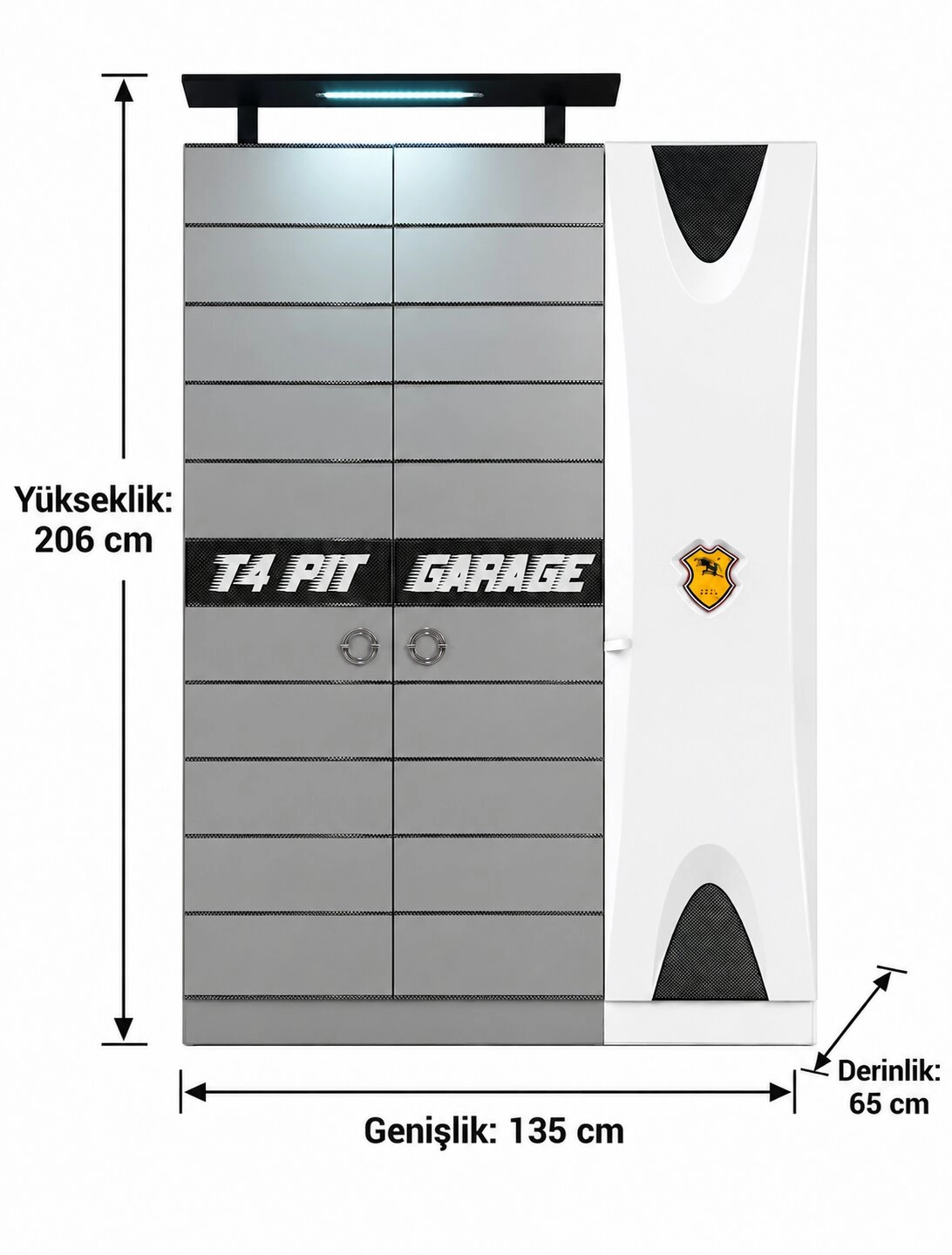 Ferrari Oda Takımı – Beyaz Çocuk Odası