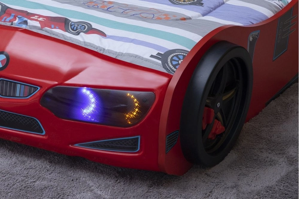 Eco Full Arabalı Yatak Araba Karyola | Kırmızı