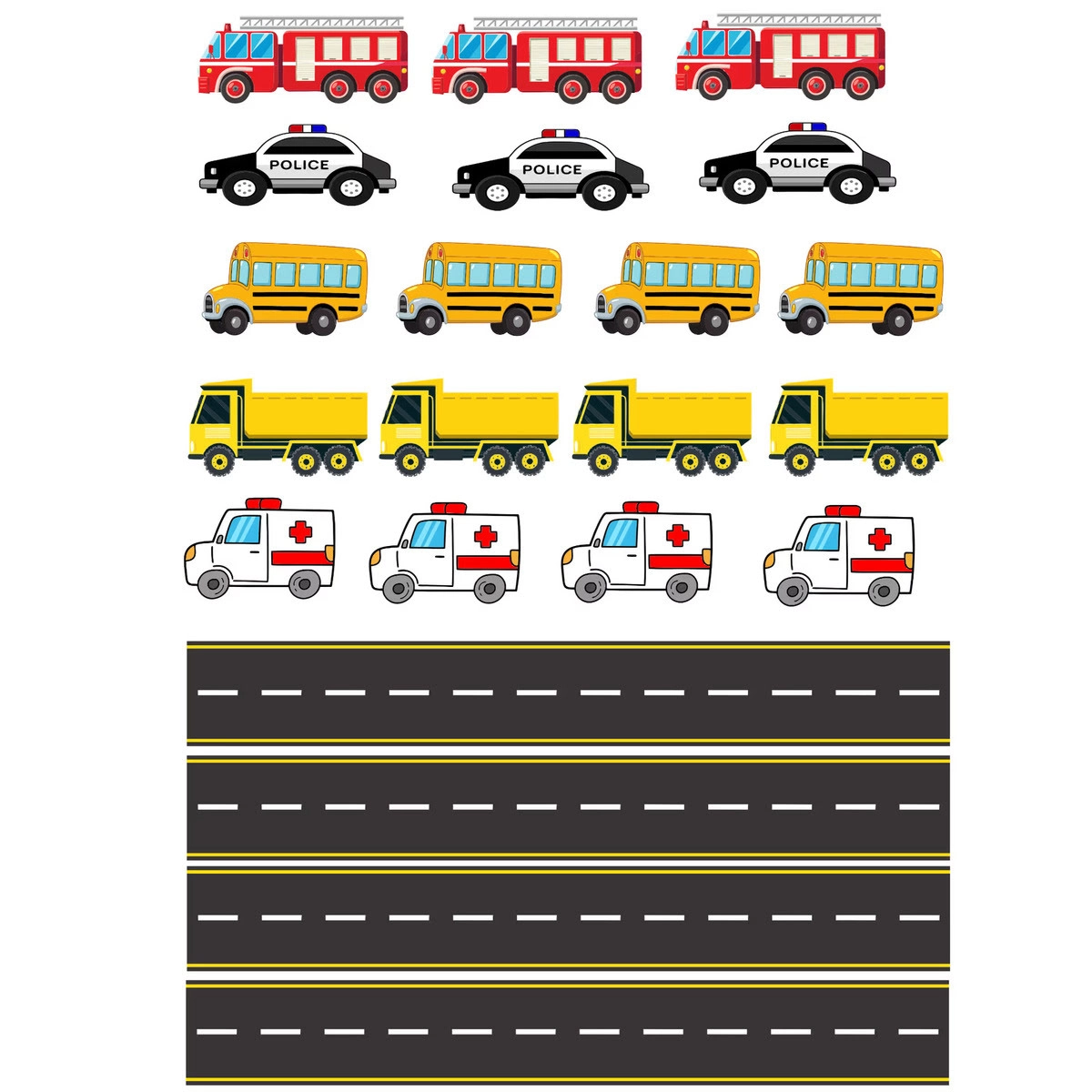 Arabalı Yatak Duvar Stickeri