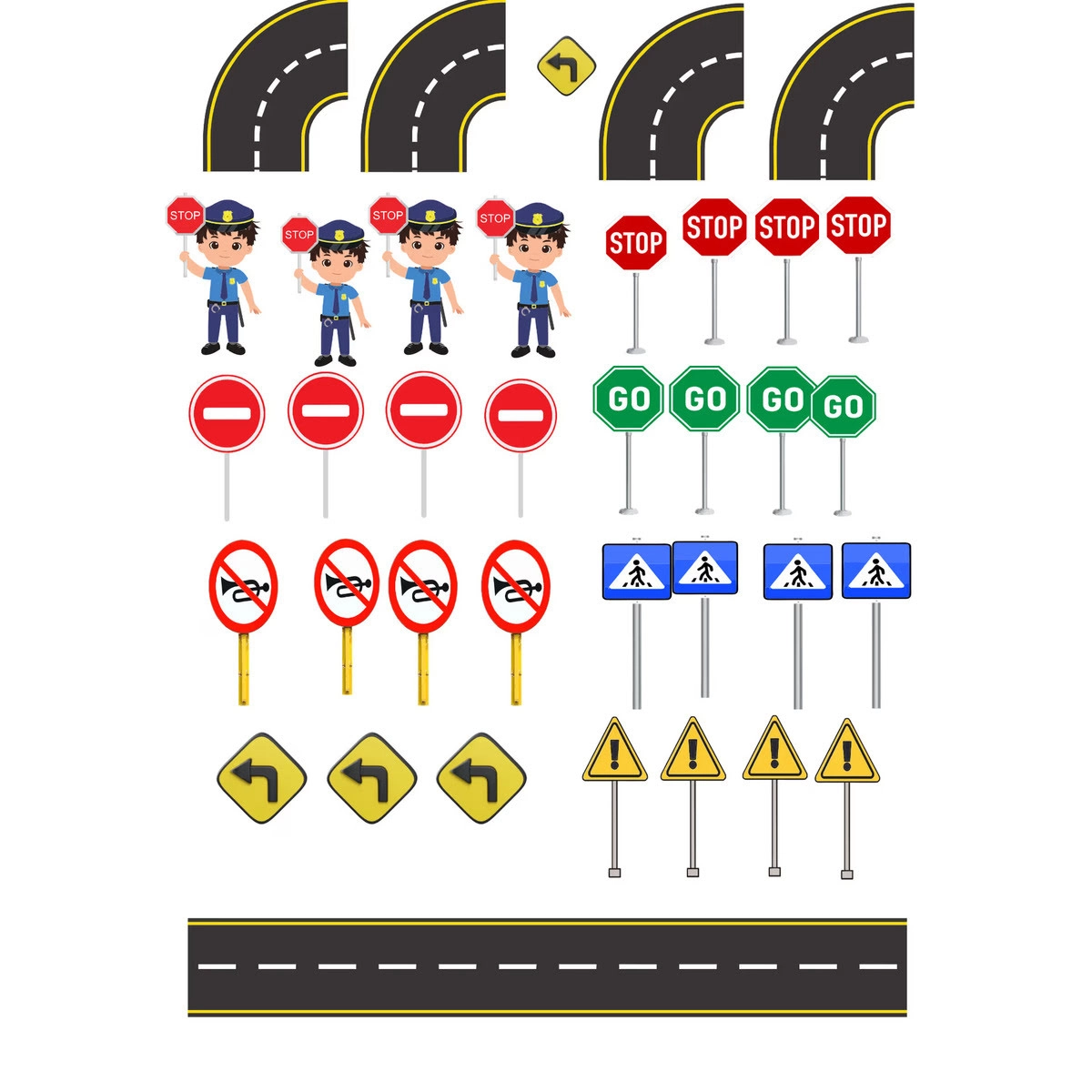 Arabalı Yatak Duvar Stickeri