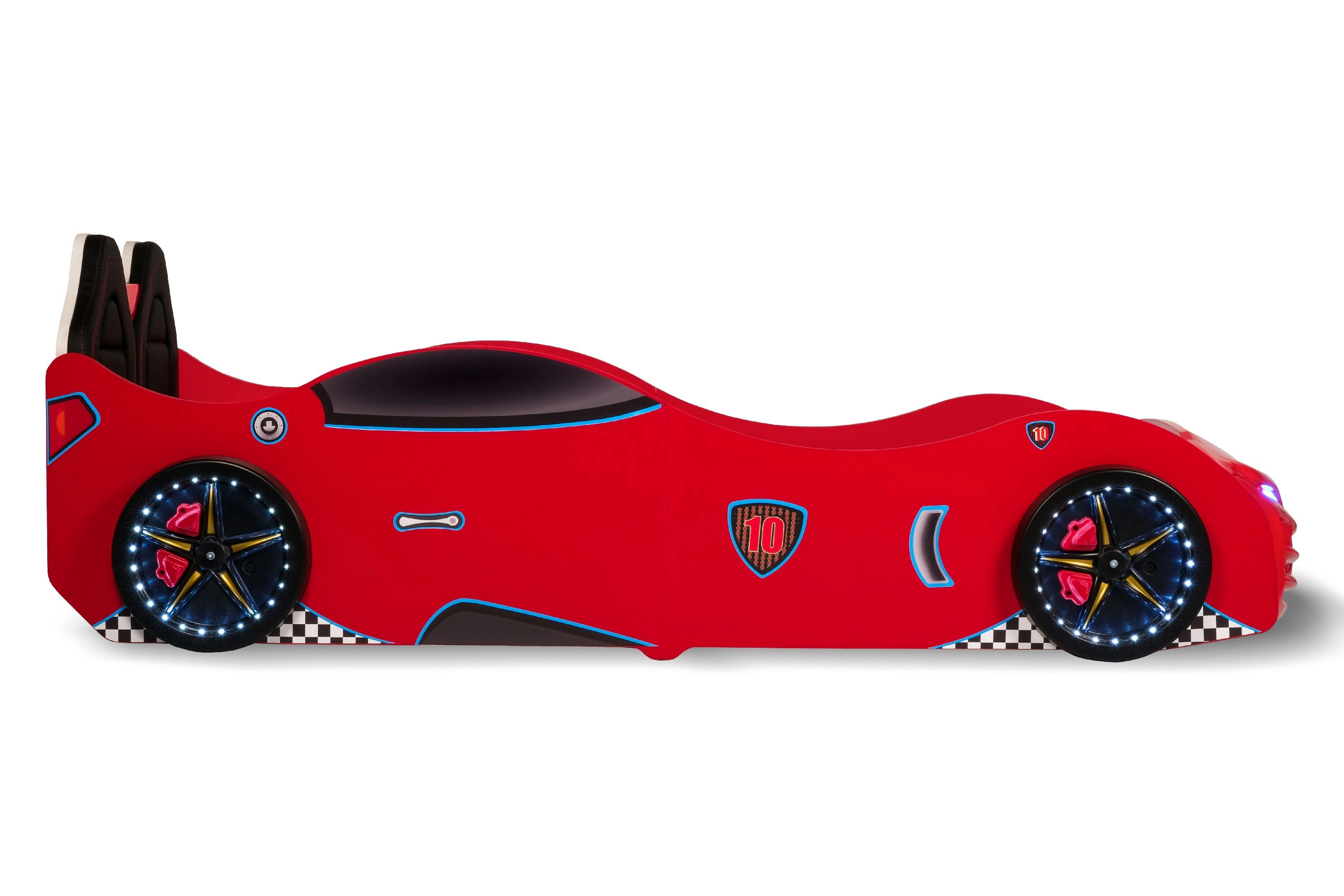 RS2 - BUGATTI Arabalı Yatak  | Koltuklu | Kırmızı