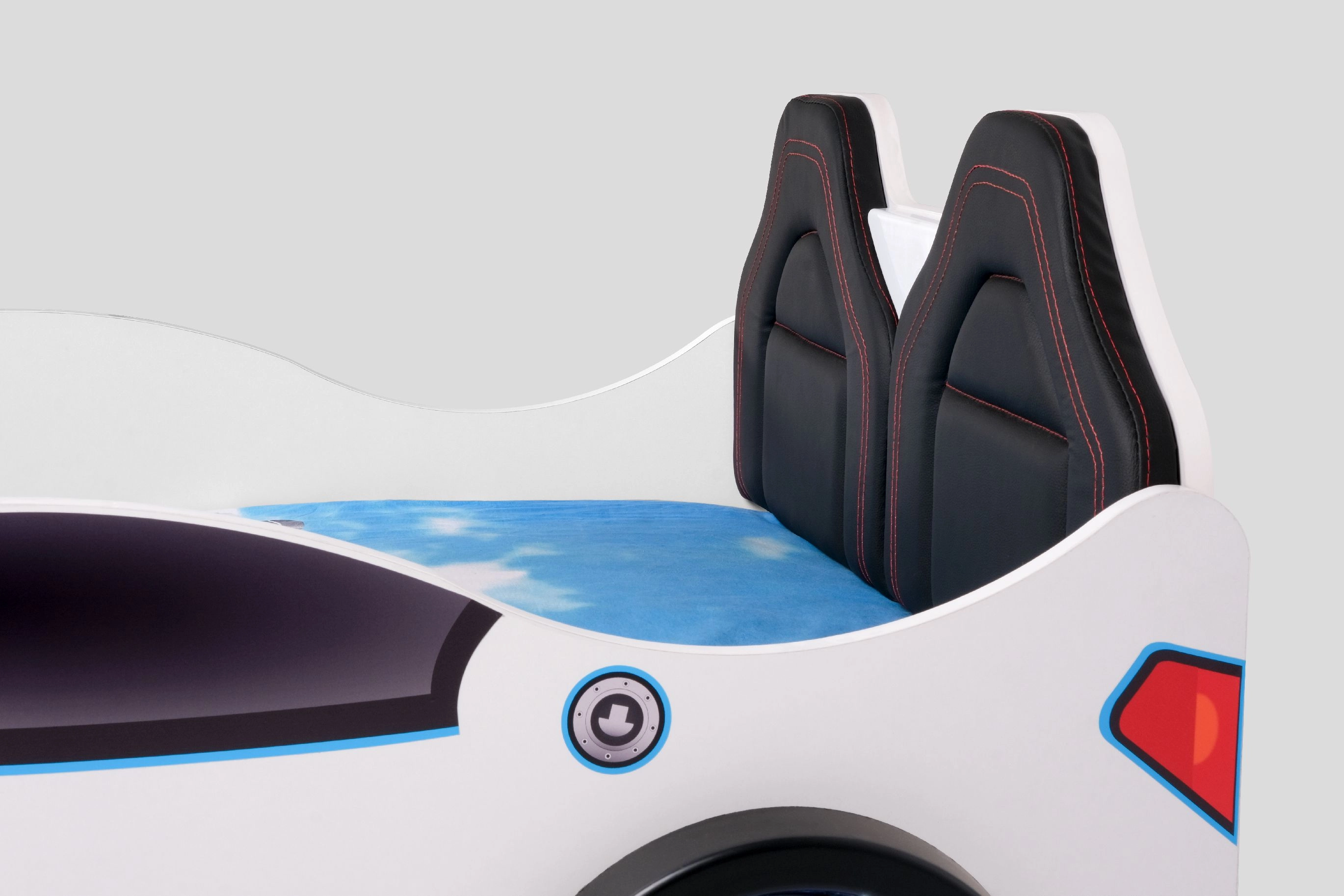 RS2 - BUGATTI Arabalı Yatak  | Koltuklu | Beyaz