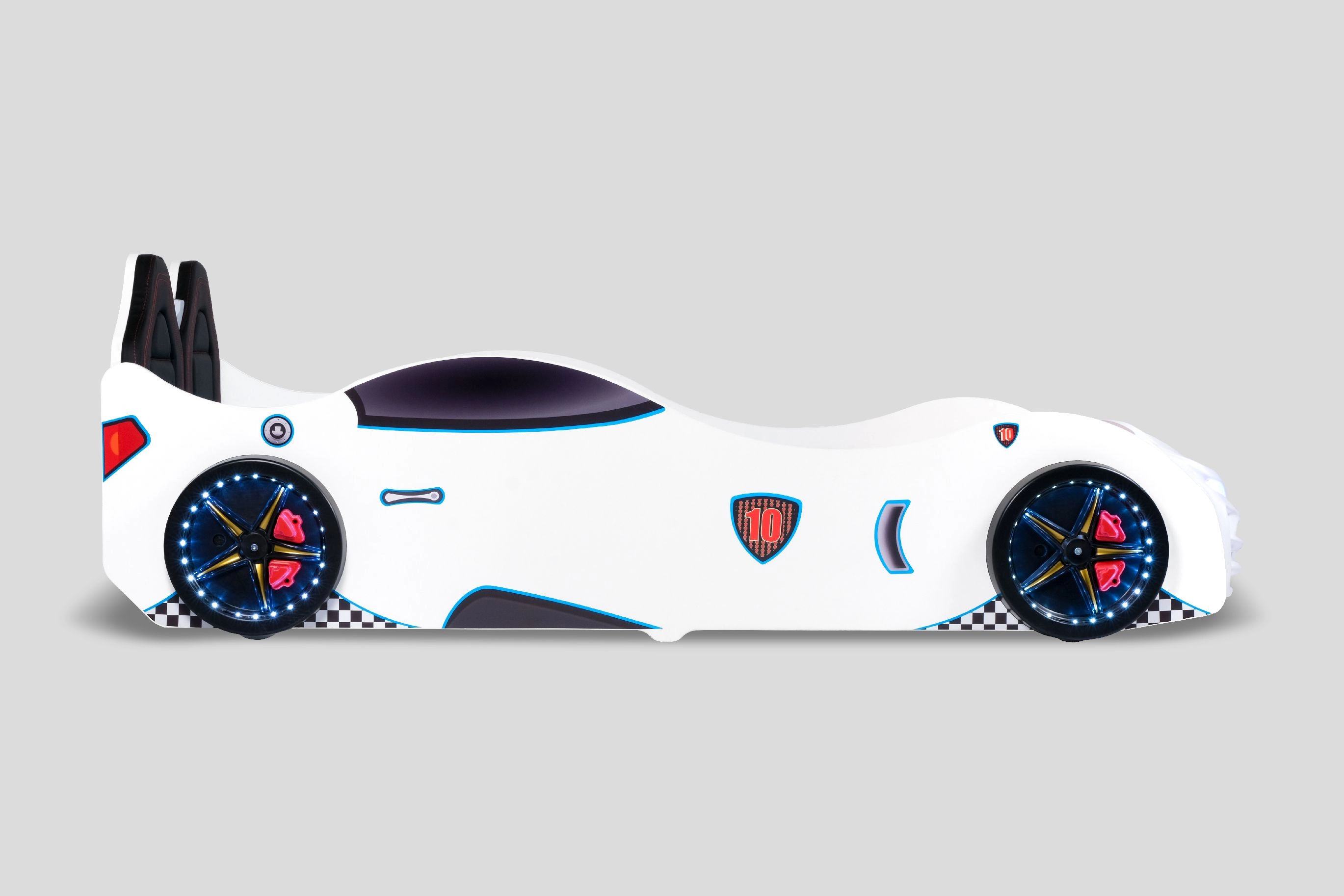 RS2 - BUGATTI Arabalı Yatak  | Koltuklu | Beyaz