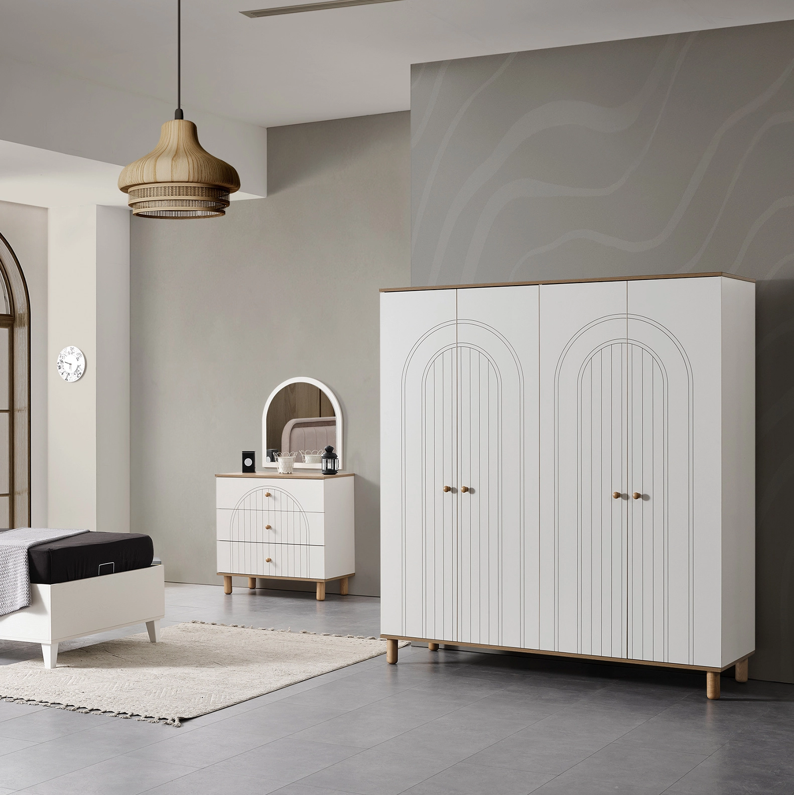 Betta 4 Kapılı Dolap – Geniş depolama alanı