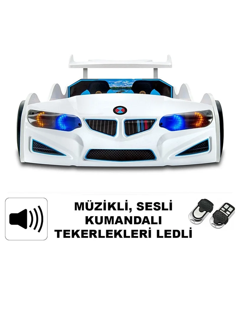 GT1 - Arabalı Yatak Araba | Beyaz