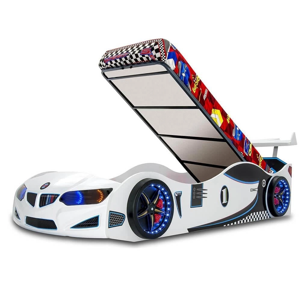 BAZALI Arabalı Yatak Araba Karyola | Bazalı Arabalı Yatak