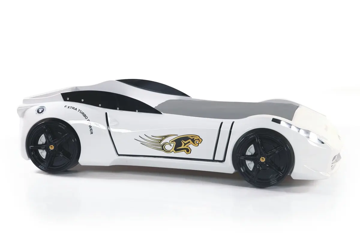 Ferrari Arabalı Yatak - Beyaz