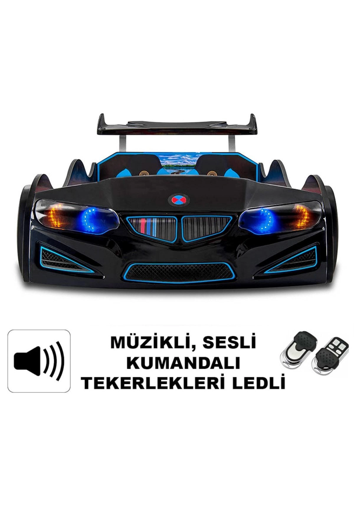 BMW Full Arabalı Yatak Araba Karyola | Çocuk Arabalı Yatak