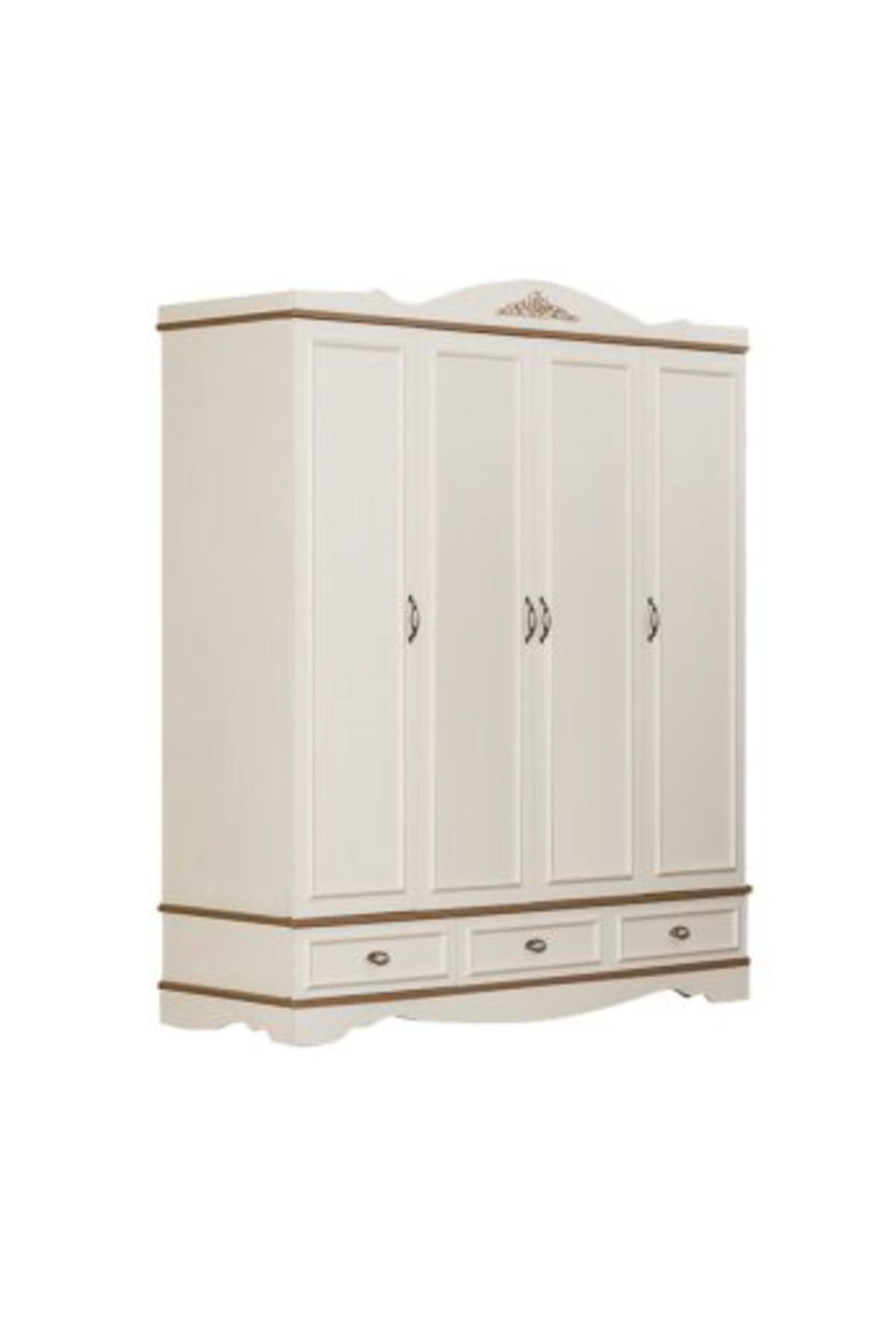 BRITISH - COUNTRY - 4 Kapılı Dolap - Country Çocuk Dolabı