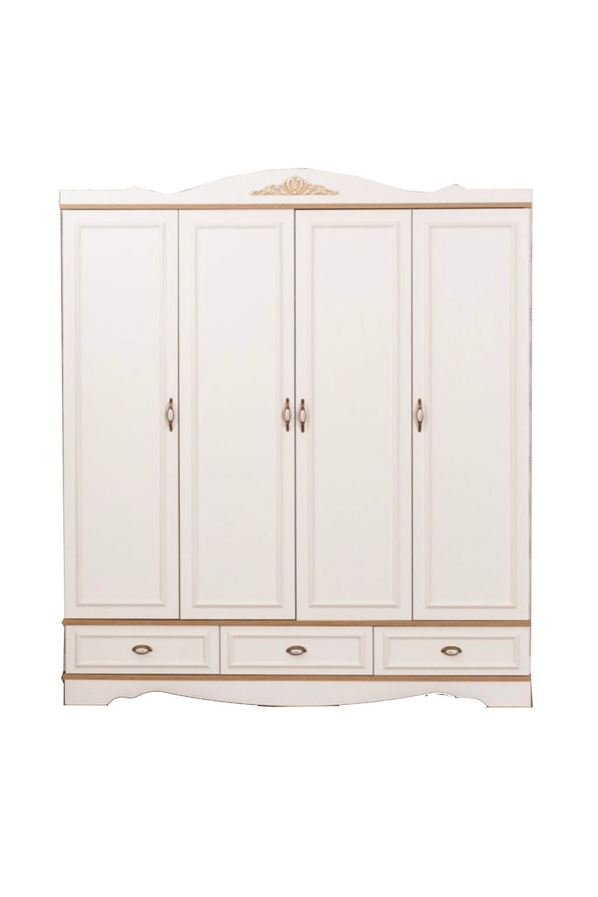 BRITISH - COUNTRY - 4 Kapılı Dolap - Country Çocuk Dolabı