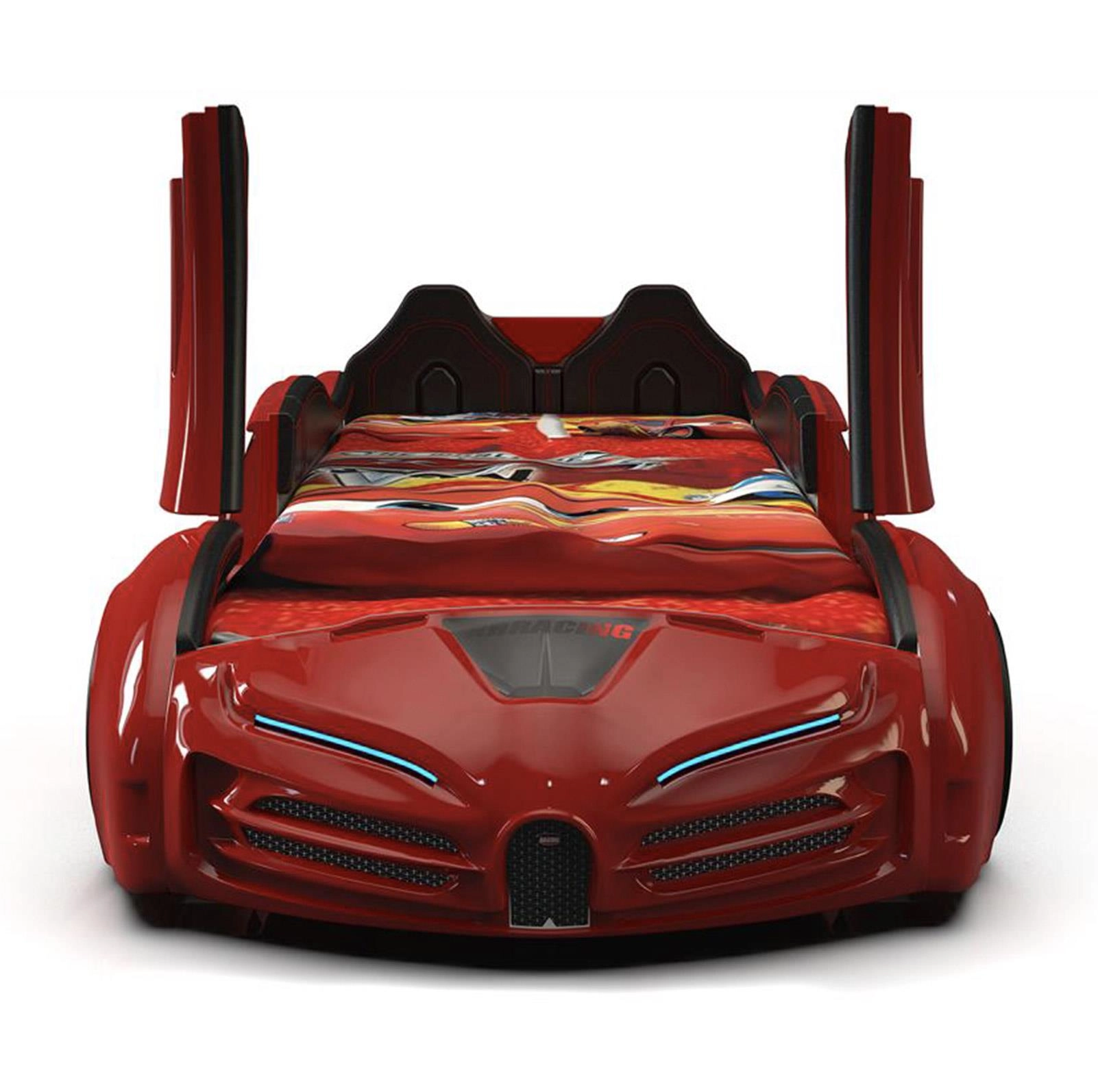 BUGATTI - KIRMIZI KAPILARI AÇILIR - KIRMIZI ARABALI YATAK