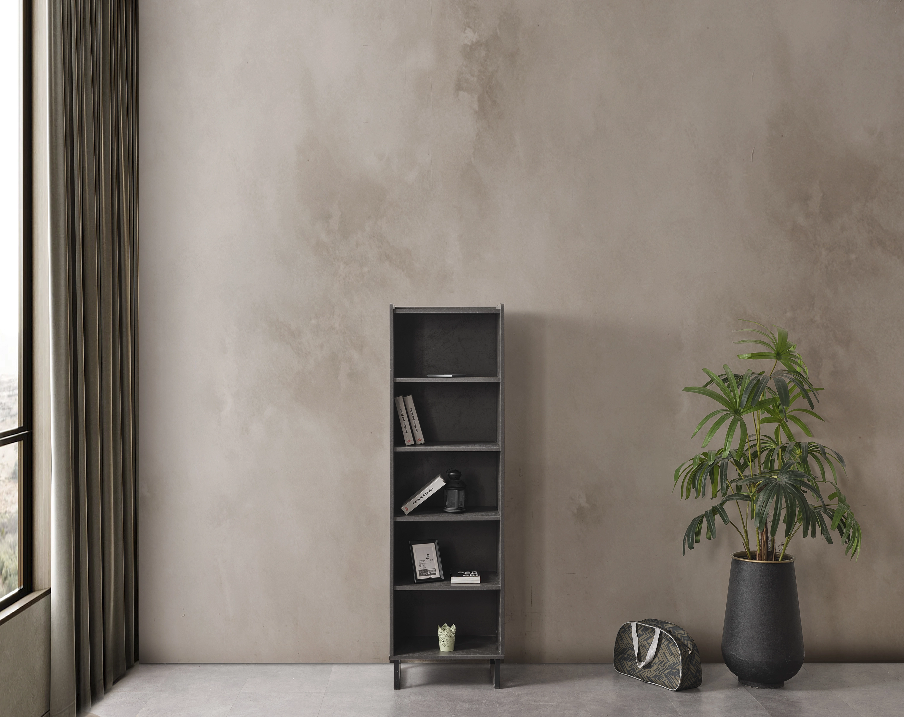 Dark 5 Raflı Kitaplık 