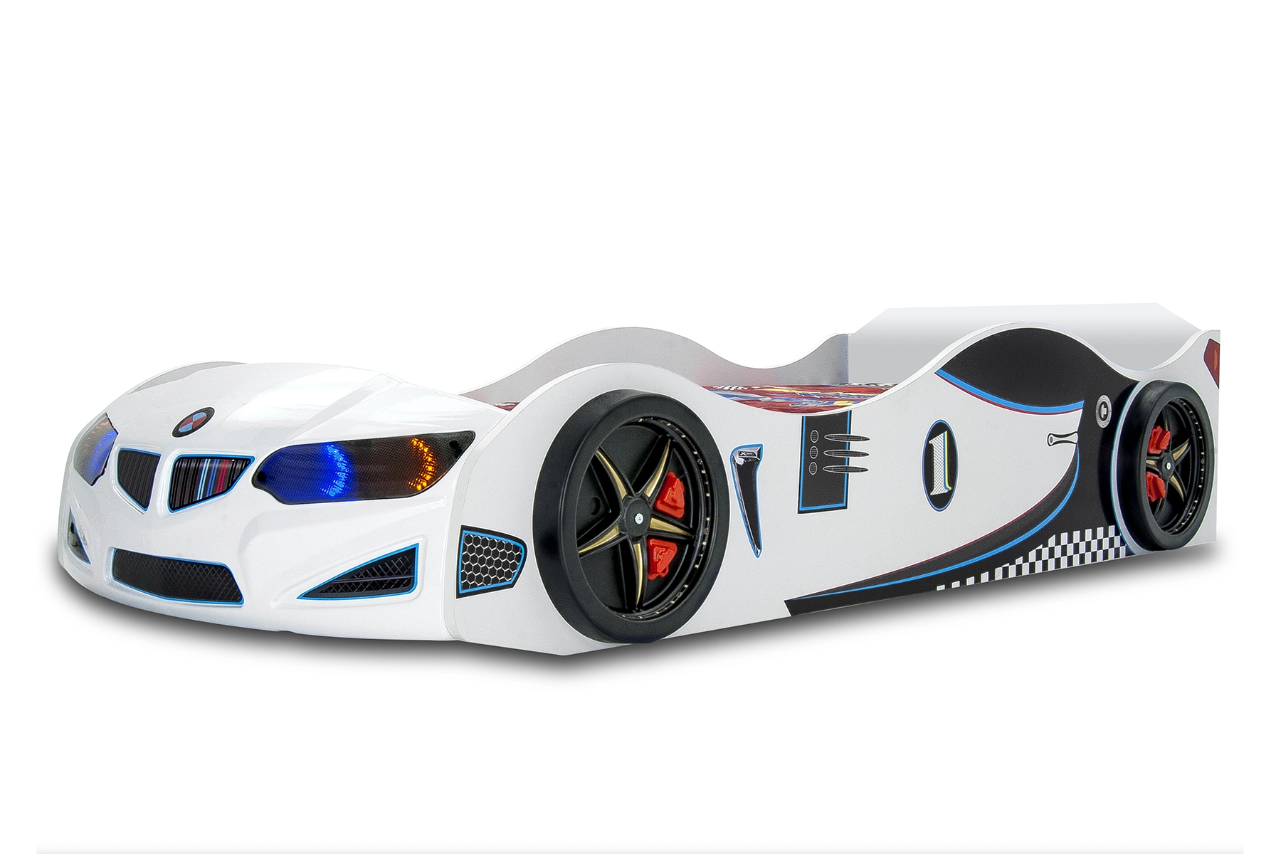 Eco Arabalı Yatak Araba Karyola | Beyaz