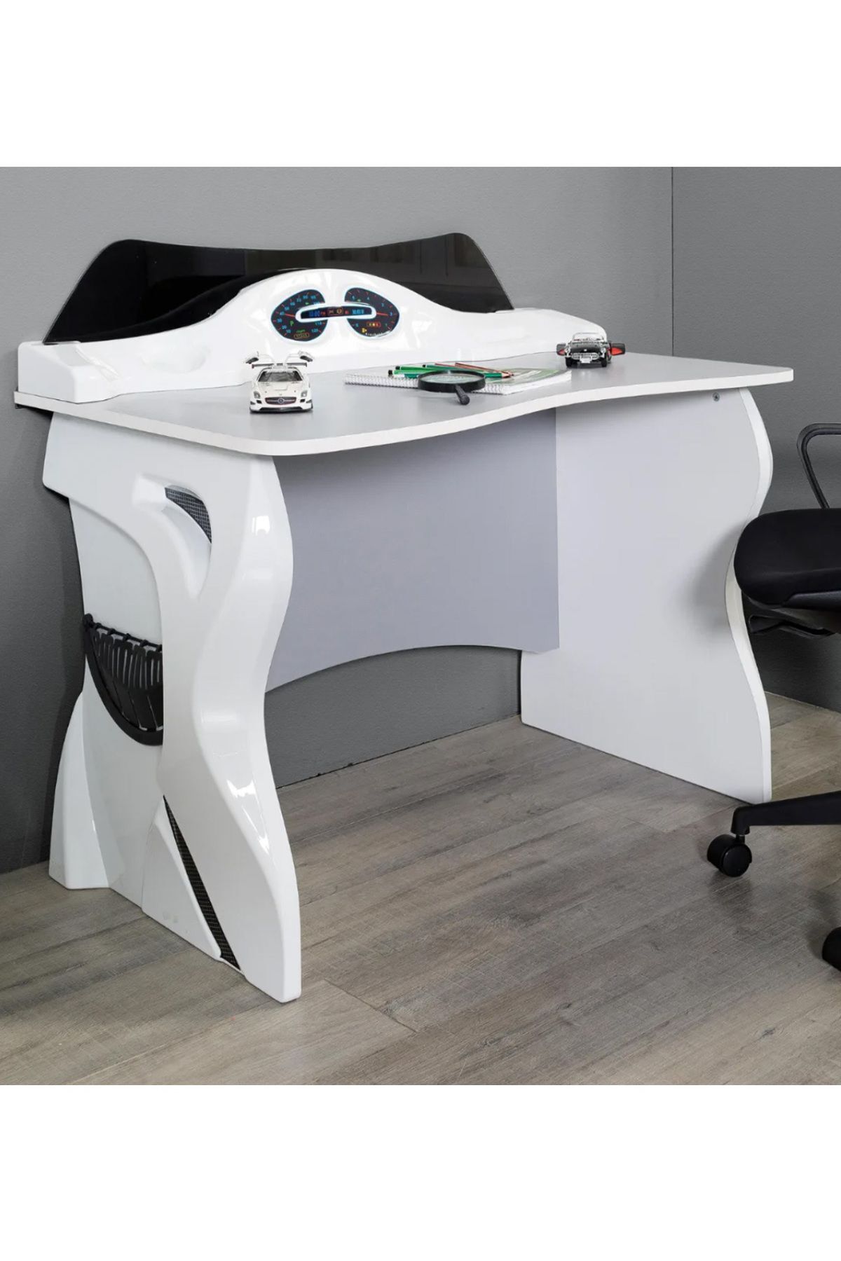 Arabalı Yatak Çalışma Masası | Ferrari Temalı Çocuk Çalışma Masası