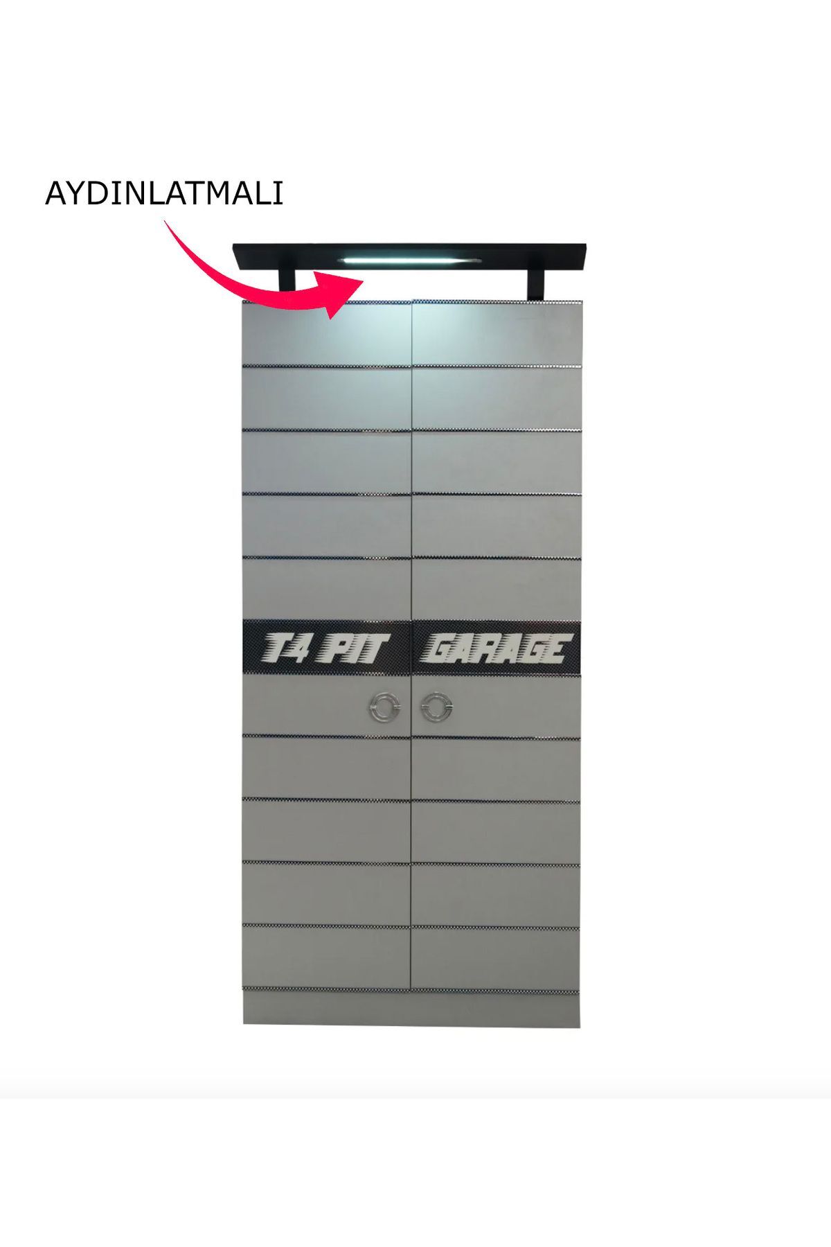 Ferrari 3 Kapılı Sport Ayrılabilir Dolap - Arabalı Yatak Dolabı - Beyaz