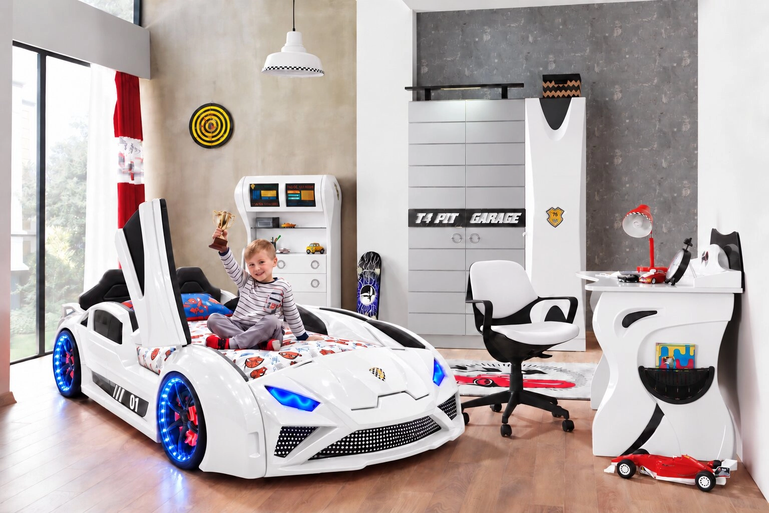 Ferrari Oda Takımı – Beyaz Çocuk Odası