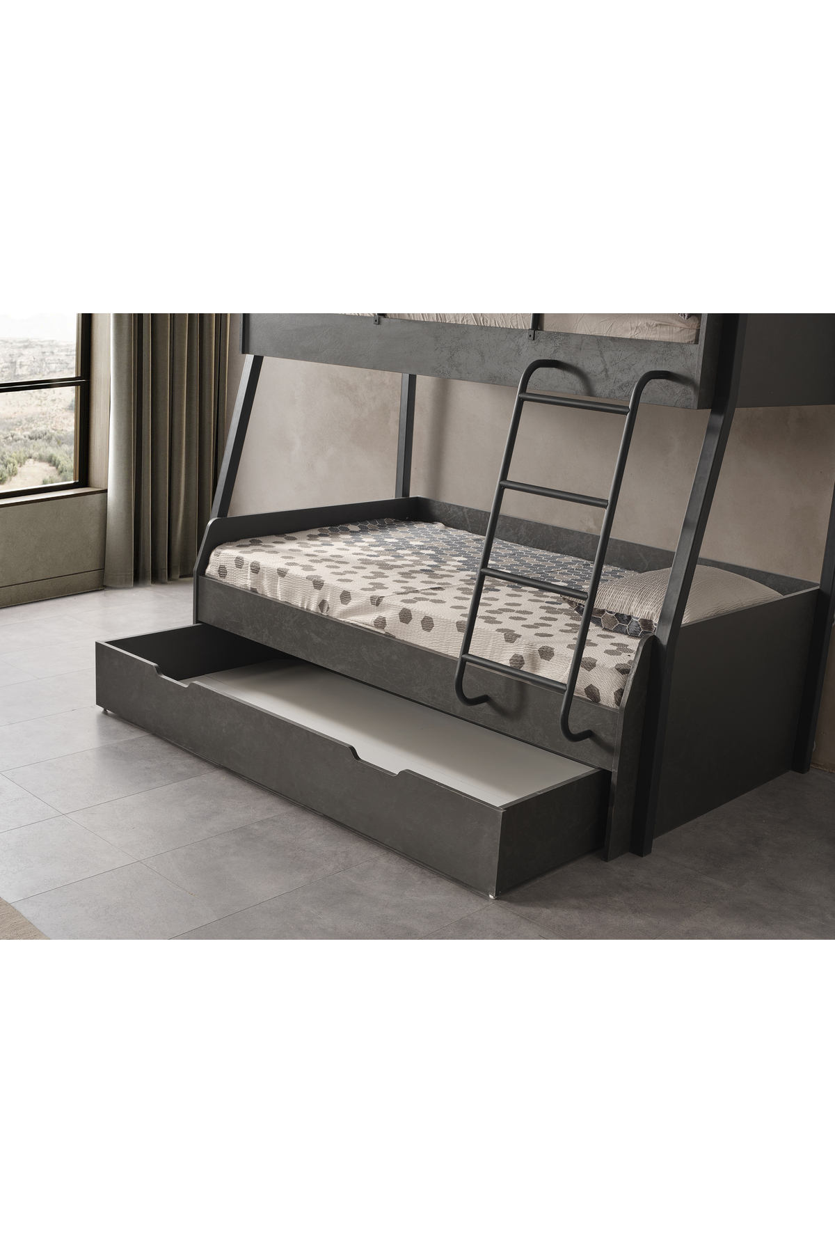 Storm Siyah Ranza, Çocuk Ranza 100*200 cm - Avrupa İhracat Kalitesi