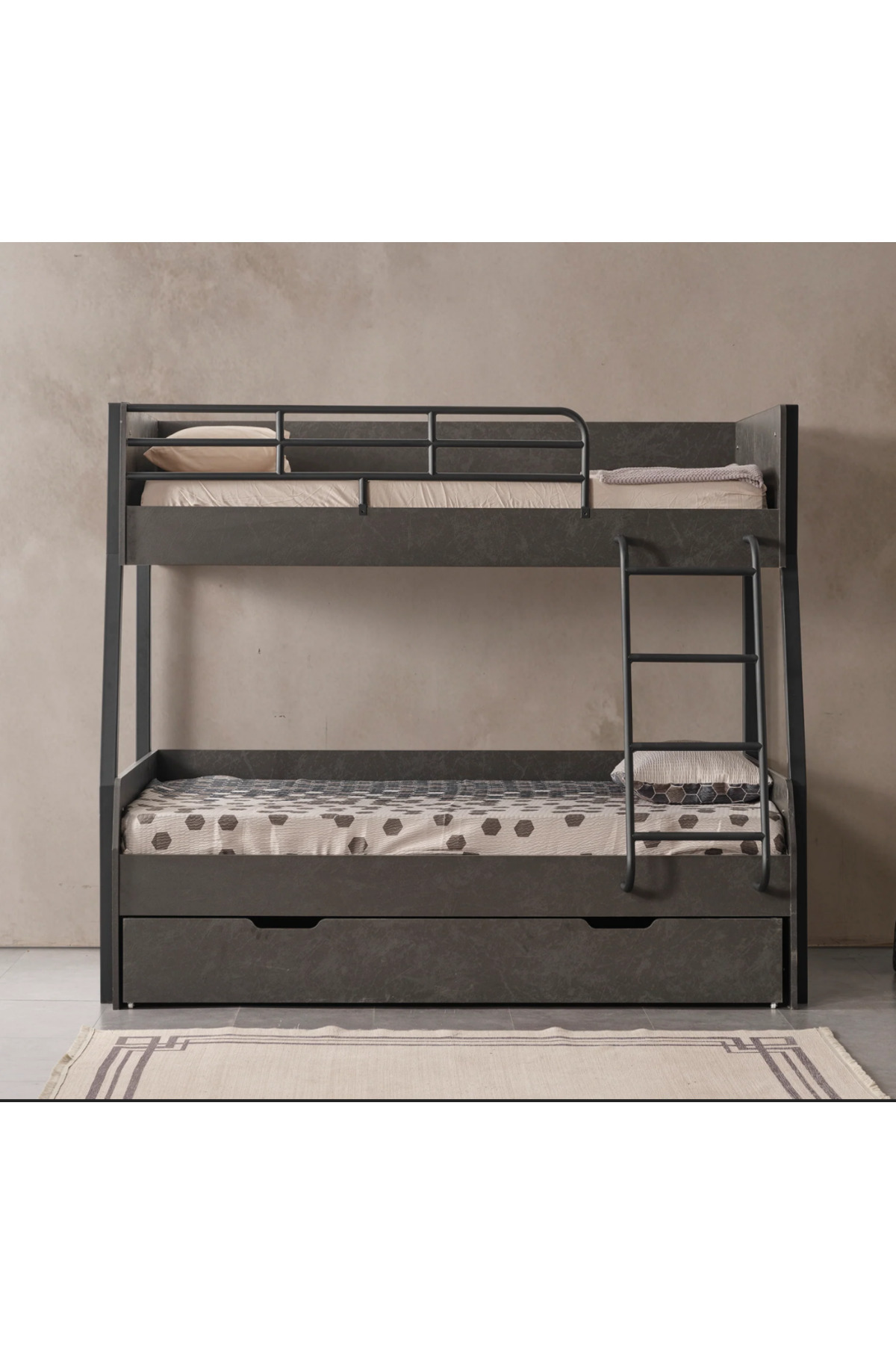 Storm Siyah Ranza, Çocuk Ranza 100*200 cm - Avrupa İhracat Kalitesi