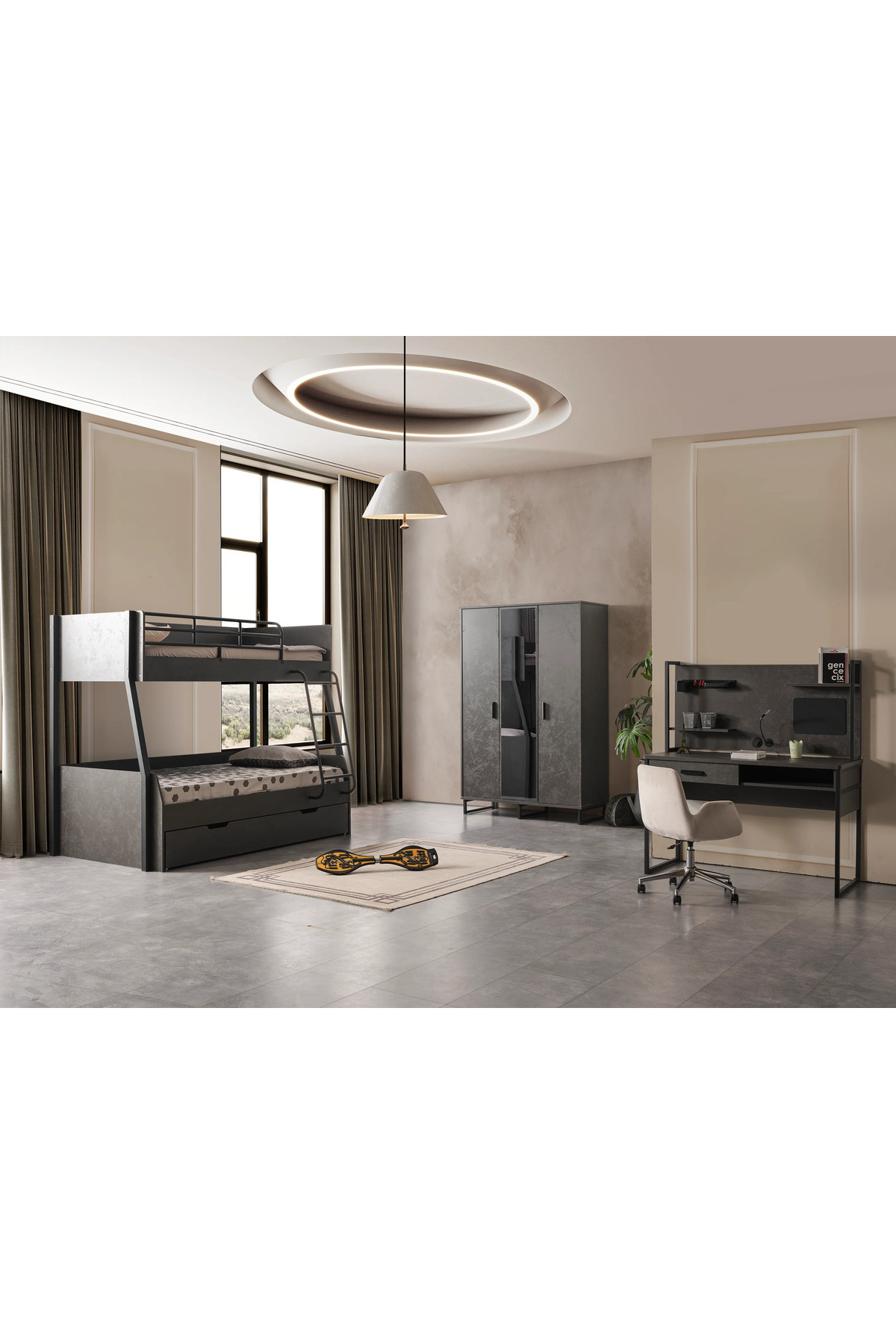 Storm Siyah Ranza, Çocuk Ranza 100*200 cm - Avrupa İhracat Kalitesi