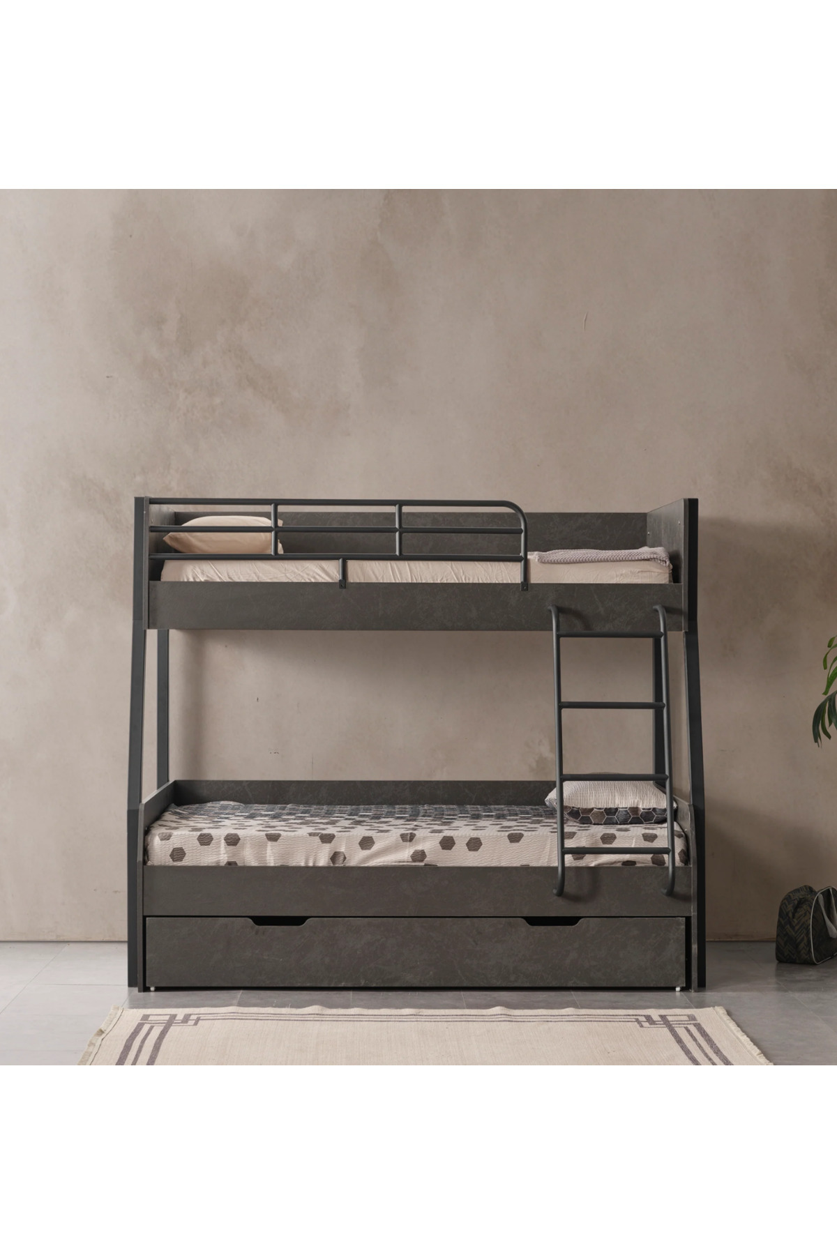 Storm Siyah Ranza, Çocuk Ranza 100*200 cm - Avrupa İhracat Kalitesi