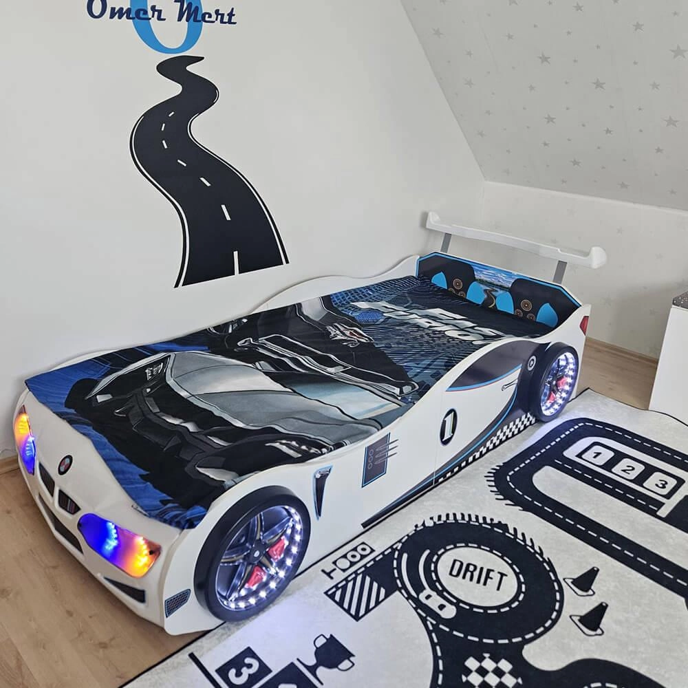 GT1 - Arabalı Yatak Araba | Beyaz