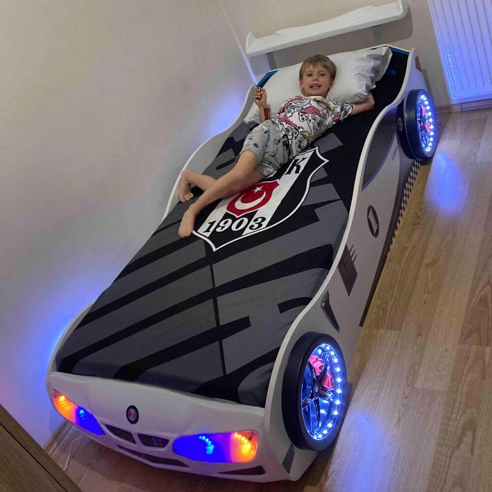 GT1 - Arabalı Yatak Araba | Beyaz