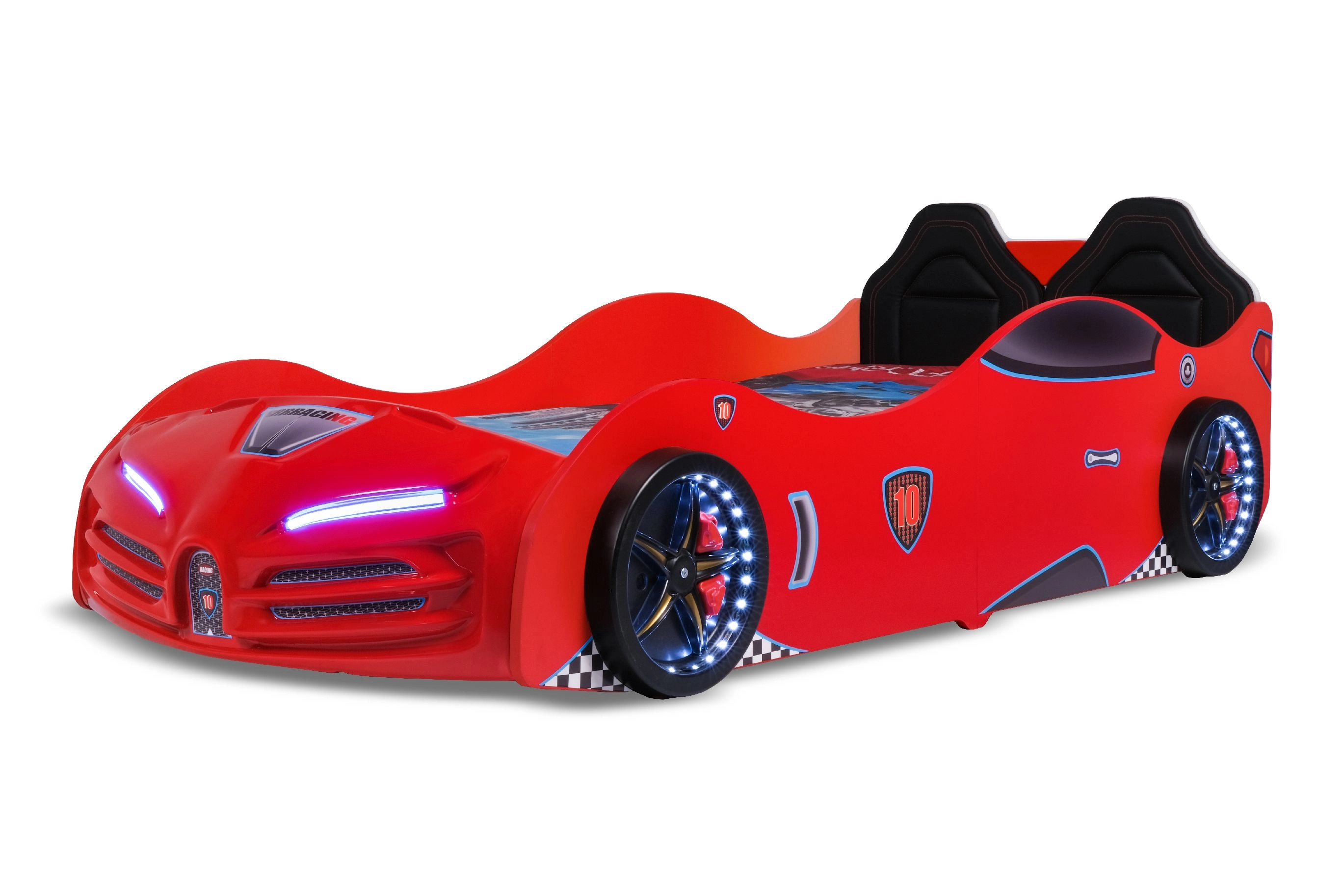 RS2 - BUGATTI Arabalı Yatak  | Koltuklu | Kırmızı