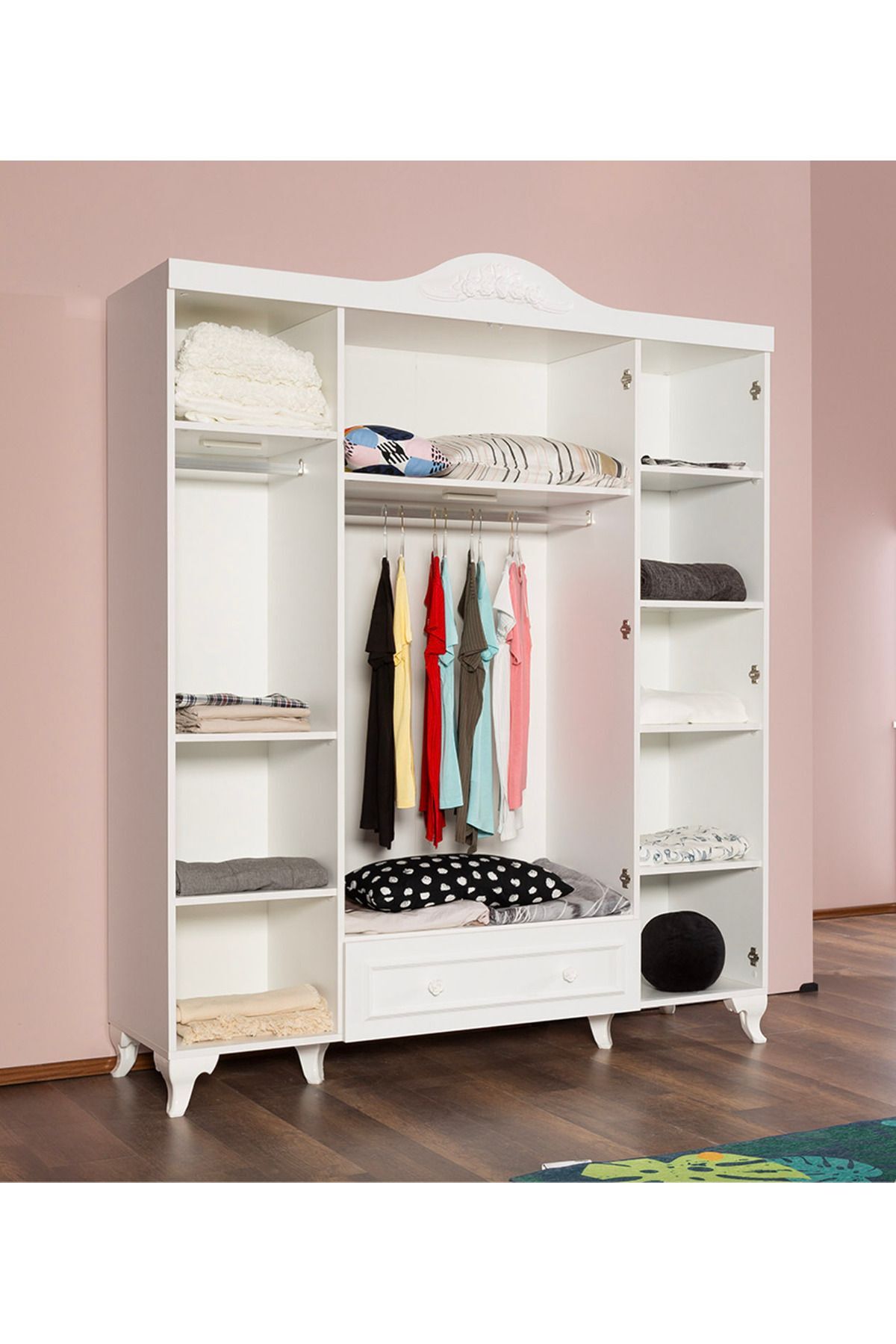 Kardelen - 4 Kapılı Dolap - Çocuk Gardırop