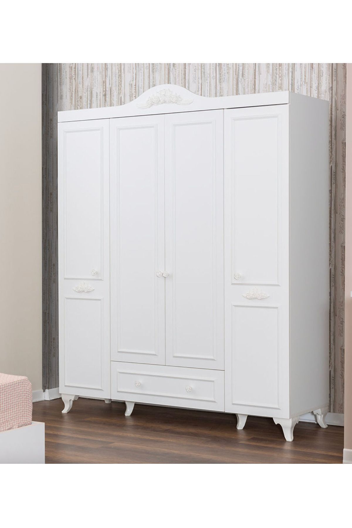 Kardelen - 4 Kapılı Dolap - Çocuk Gardırop