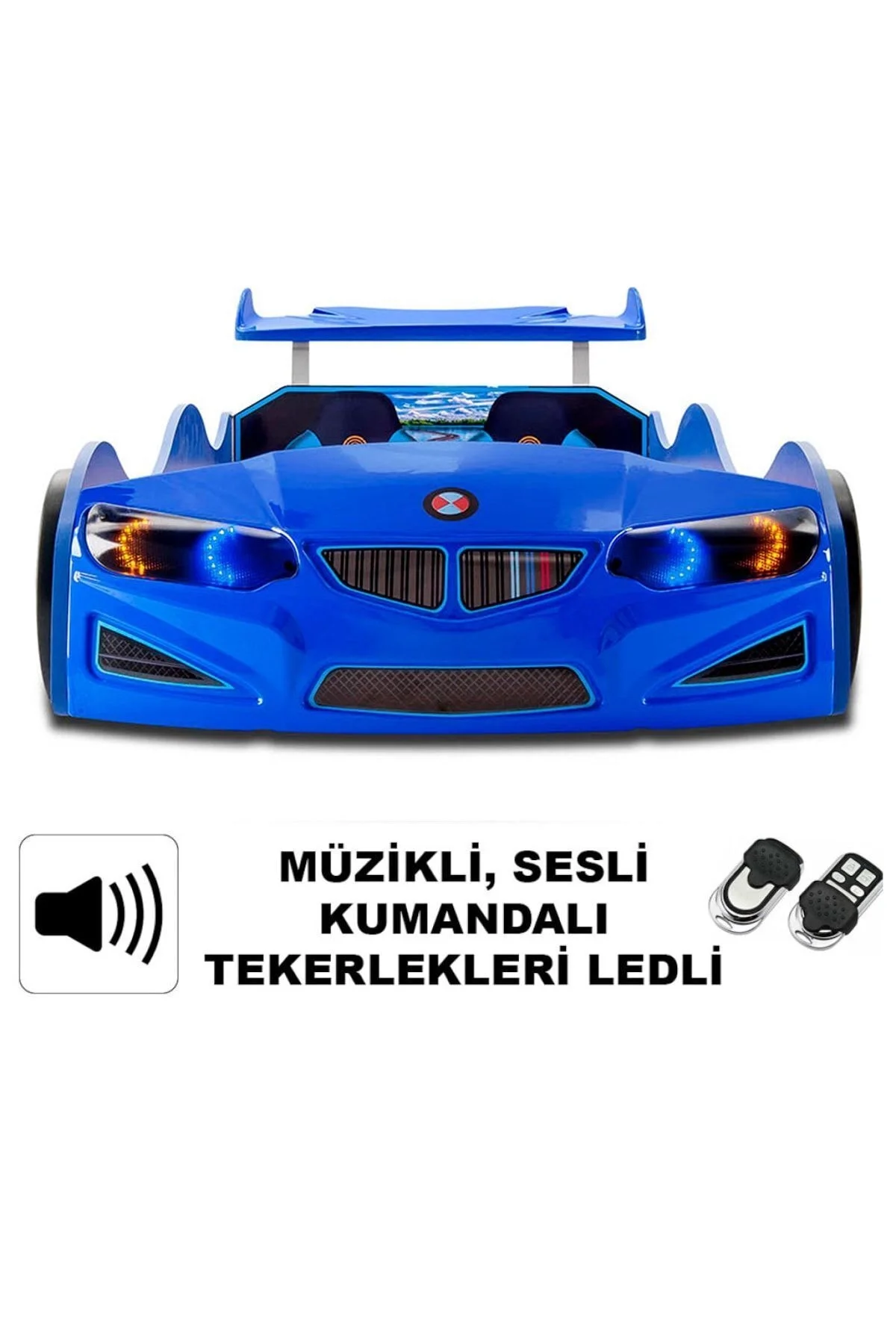 GT1 - Arabalı Yatak Araba | Mavi