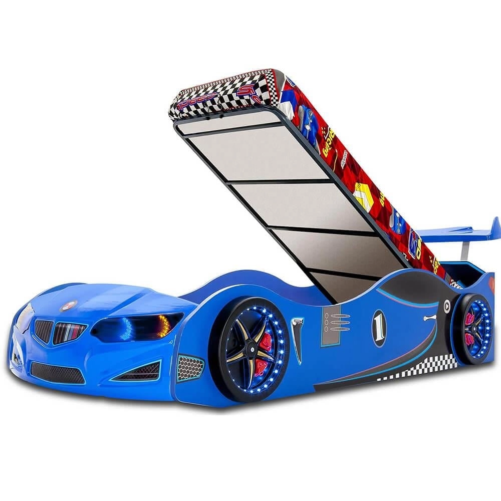 BAZALI Arabalı Yatak Araba Karyola | Bazalı Arabalı Yatak