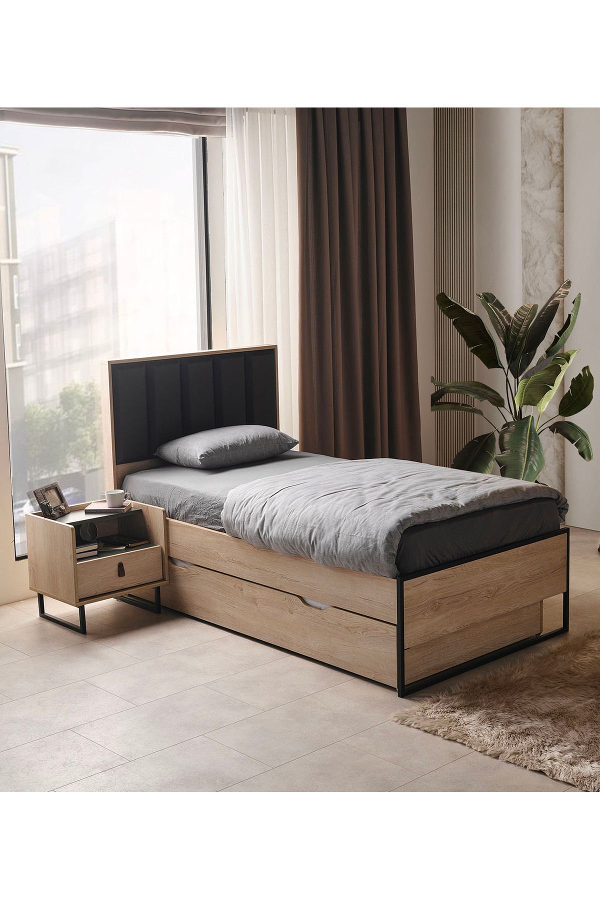 MODERN - KARYOLA 100*200 CM + STANDART ALT KARYOLA 90*190