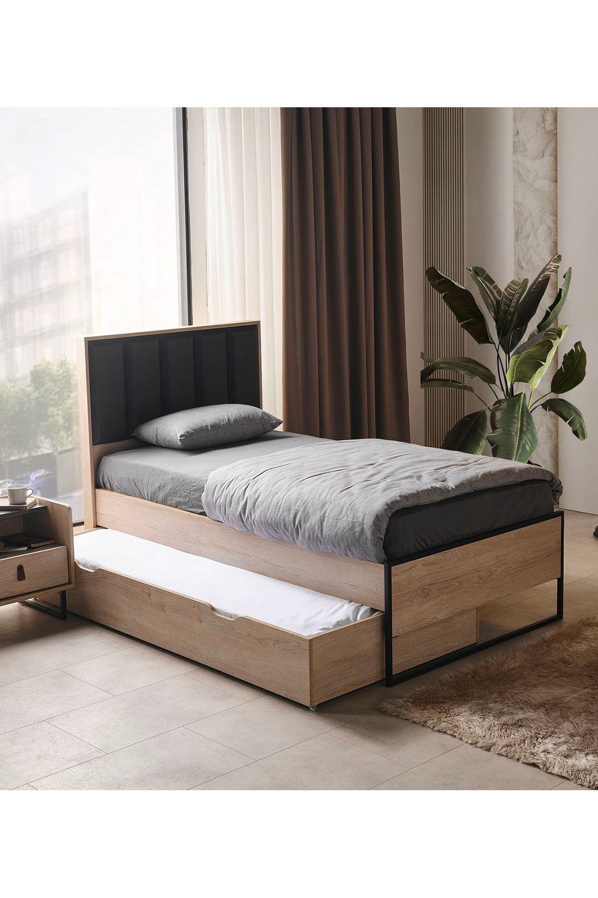 MODERN - KARYOLA 100*200 CM + STANDART ALT KARYOLA 90*190