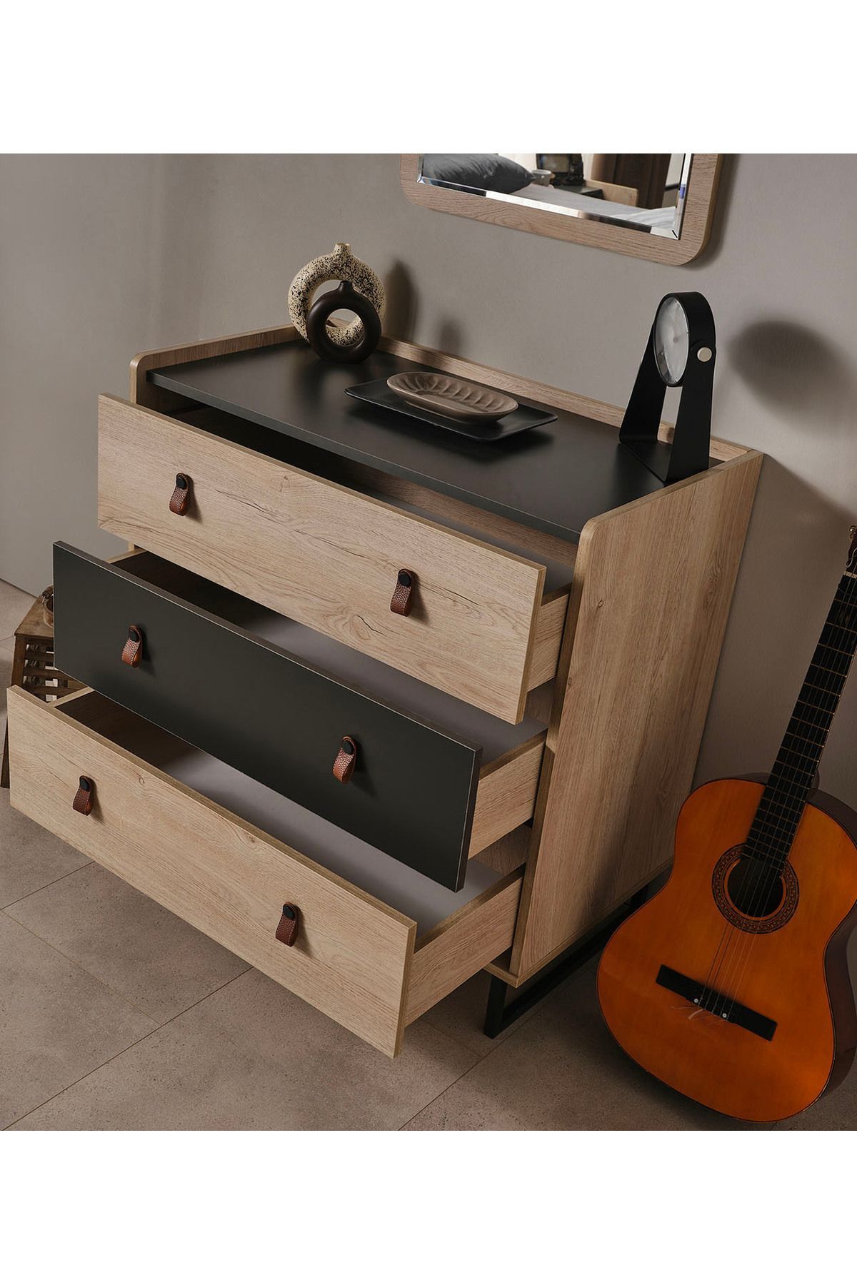 MODERN - AYNALI ŞİFONYER - ÇOCUK ŞİFONYER