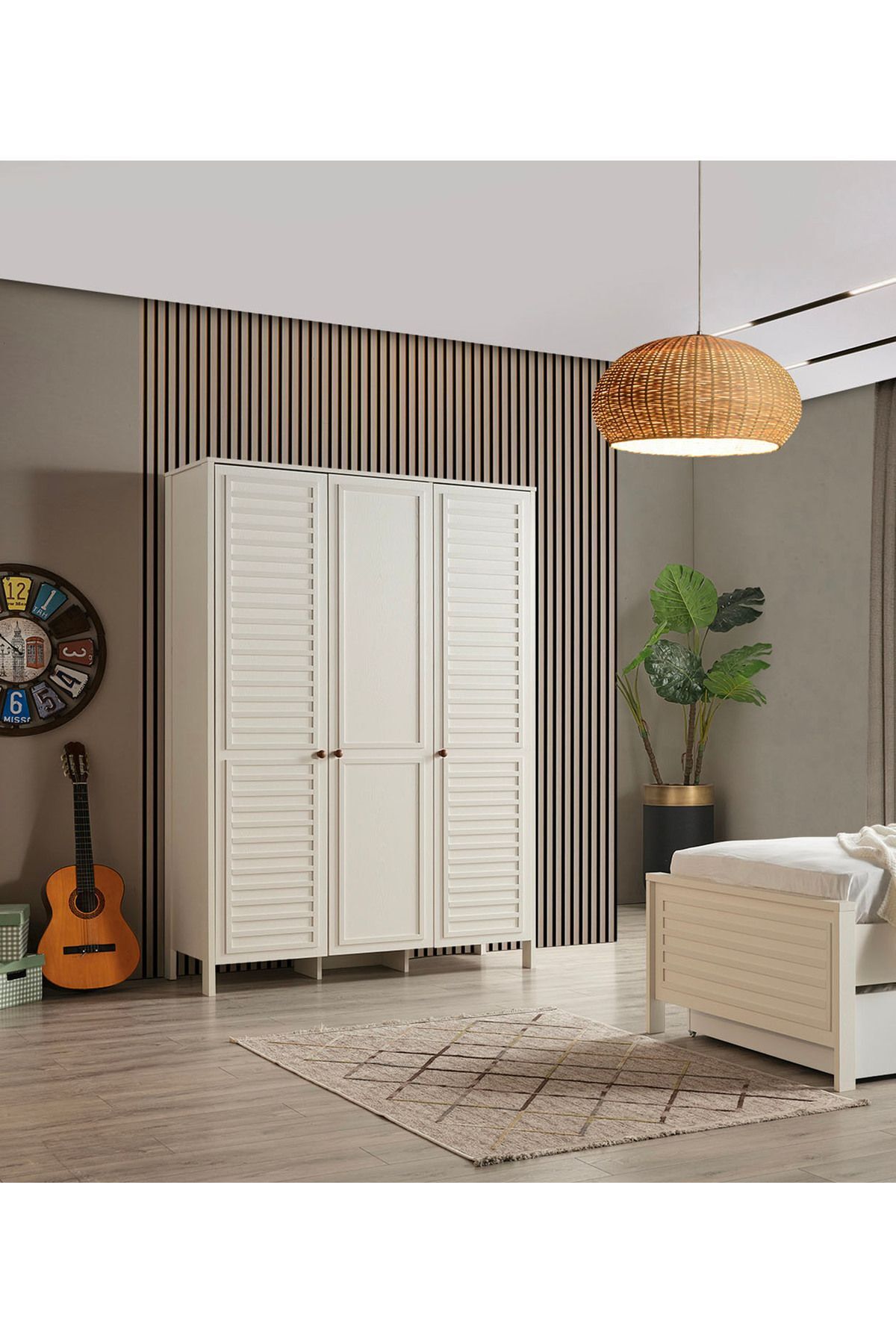 Melody - 3 Kapılı Dolap - Çocuk Dolabı