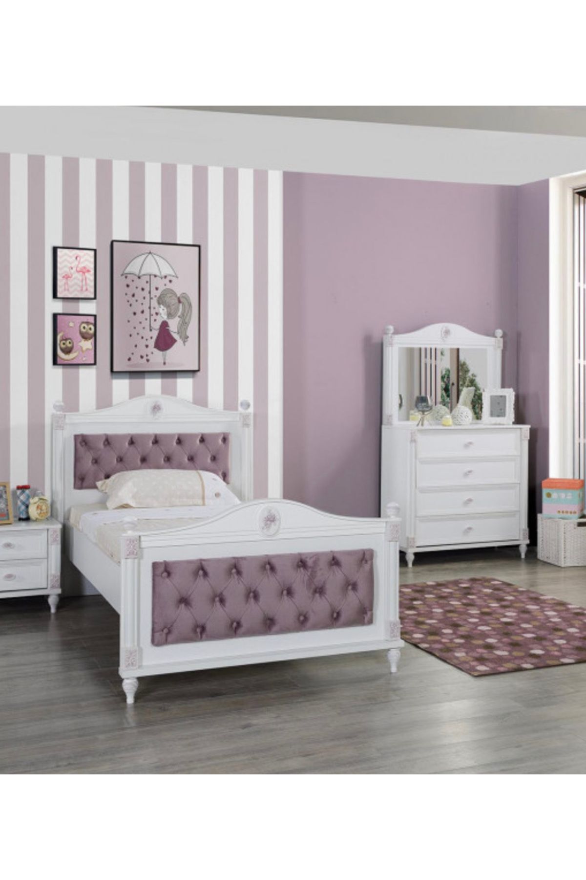 Rosalinda - Kız Çocuk Karyolası 100 x 200 cm