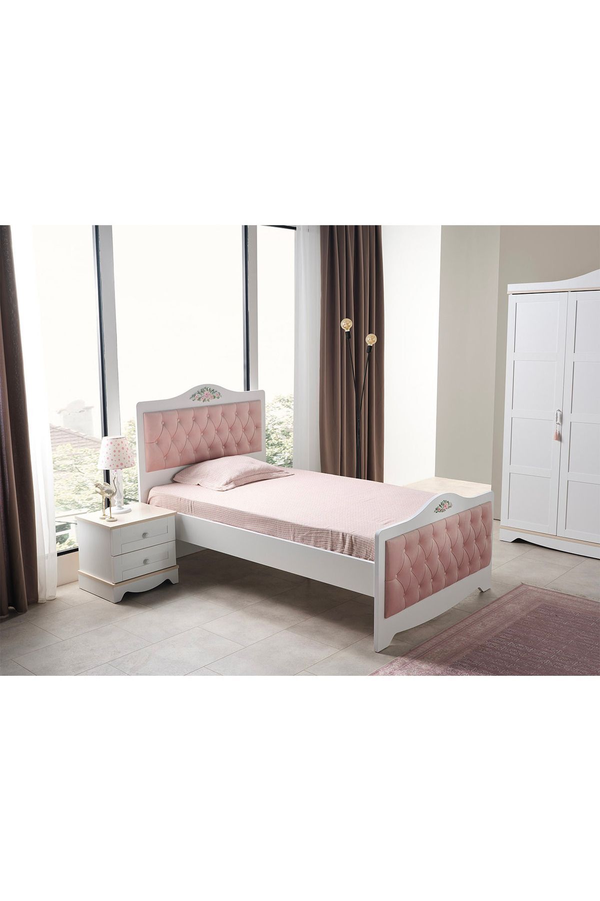 ROZA - Karyola 100*200 cm - Kız Çocuk Karyola