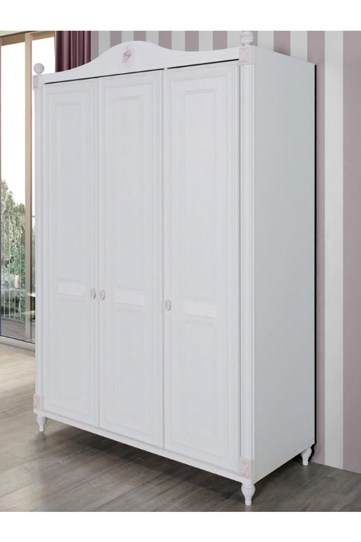 Rosalinda - 3 Kapılı Dolap - Kız çocuk Dolabı