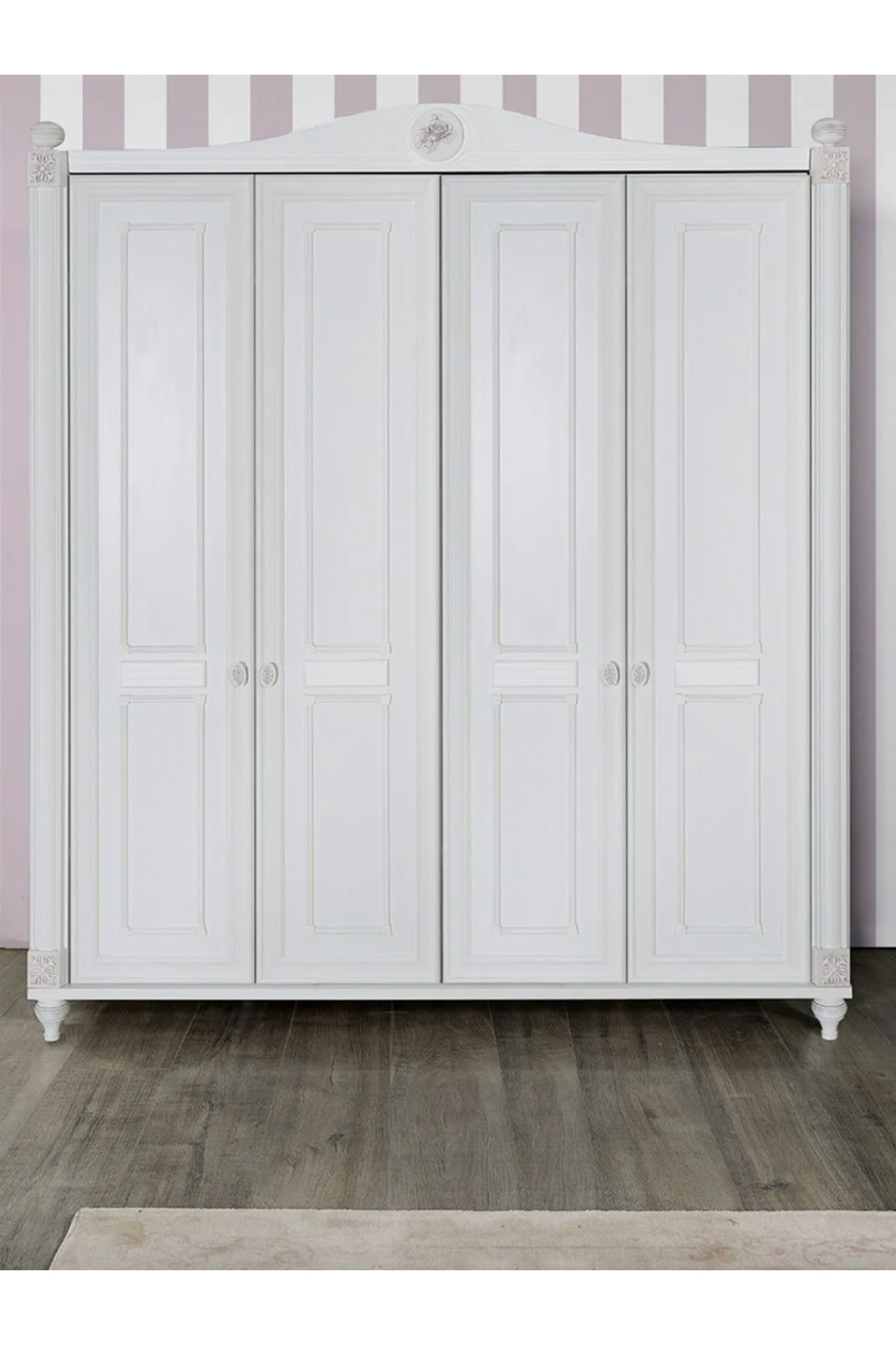 Rosalinda - 4 Kapılı Dolap - Kız çocuk Dolabı