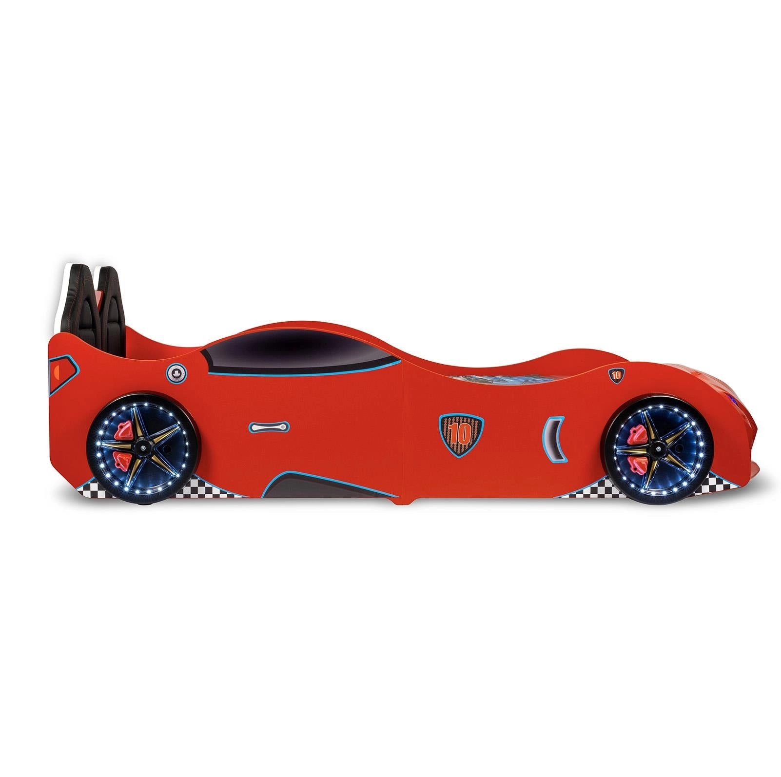 RS2 - Lambo Arabalı Yatak  | Koltuklu | Kırmızı