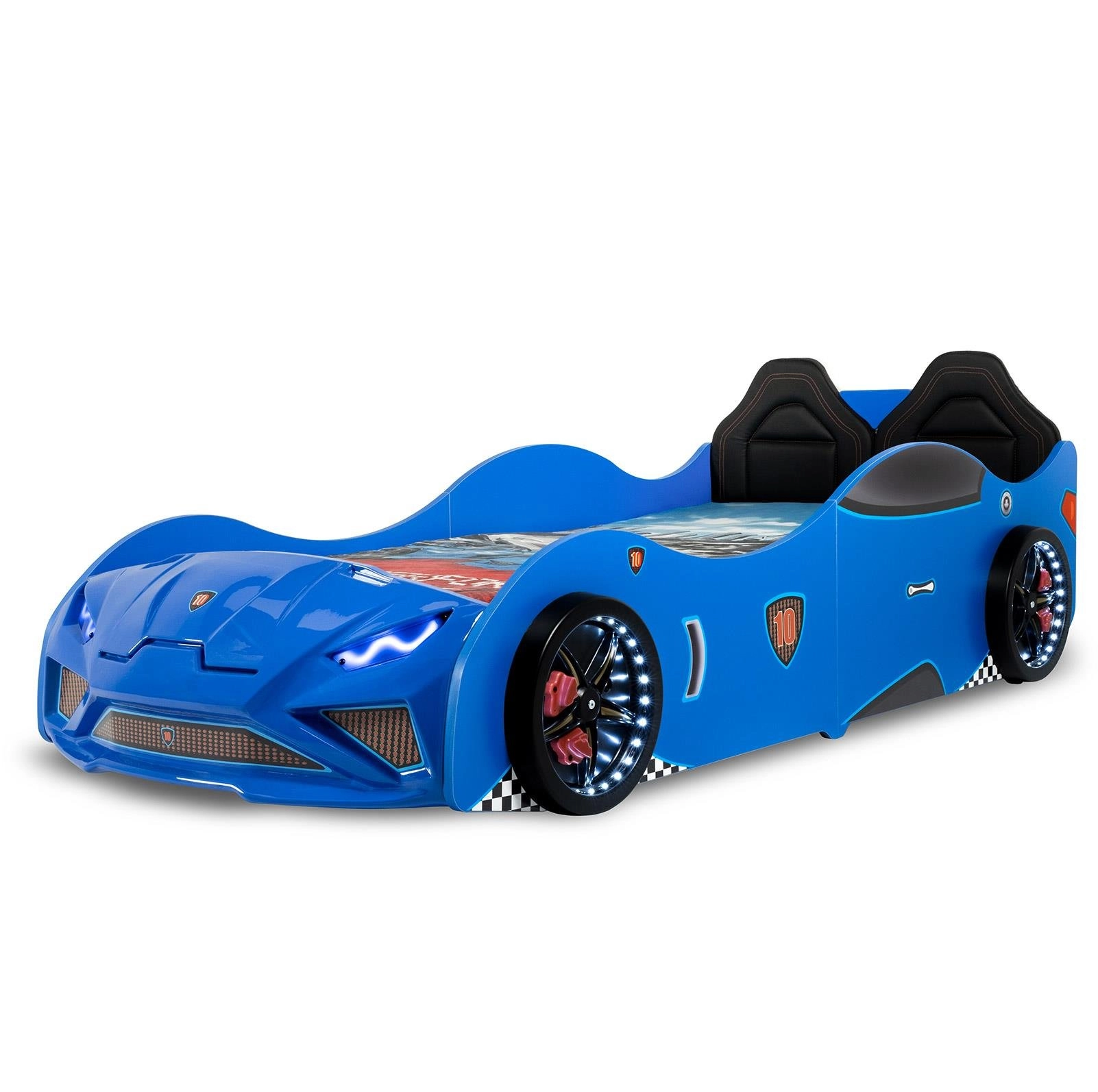 RS2 - LAMBO Arabalı Yatak  | Koltuklu  | Mavi