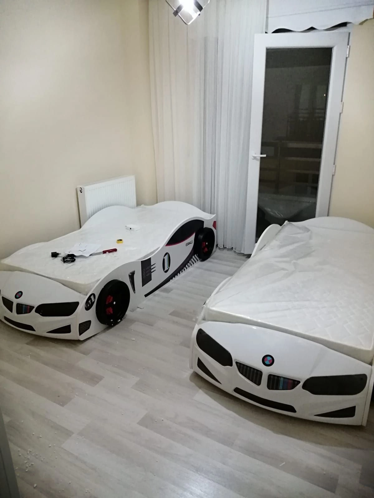 Eco Arabalı Yatak Araba Karyola | Beyaz