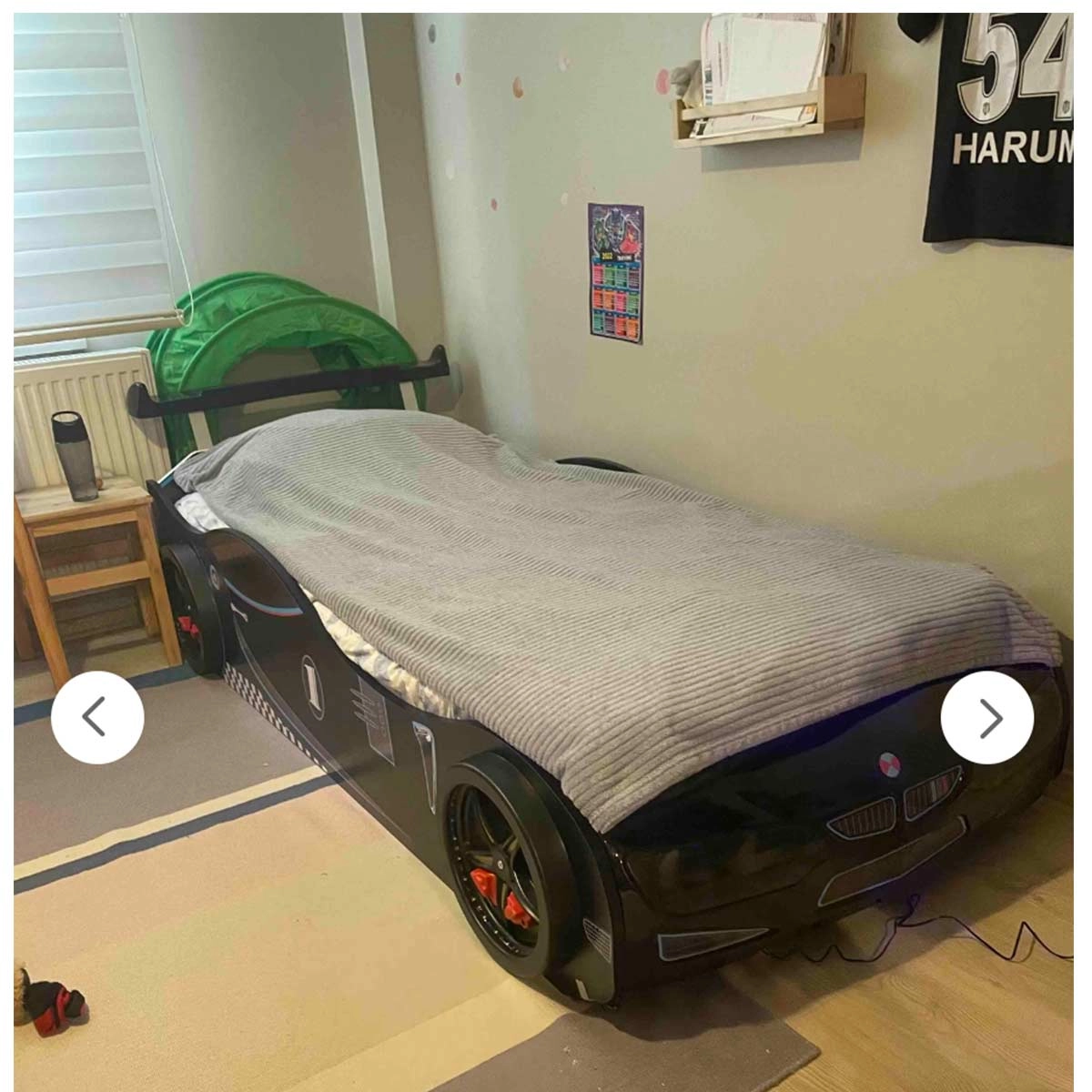 GT1 - Arabalı Yatak Araba | Siyah