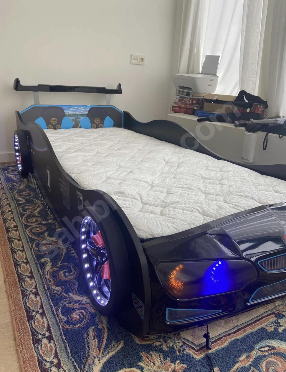 BMW Full Arabalı Yatak Araba Karyola | Yataklı ve Nevresimli