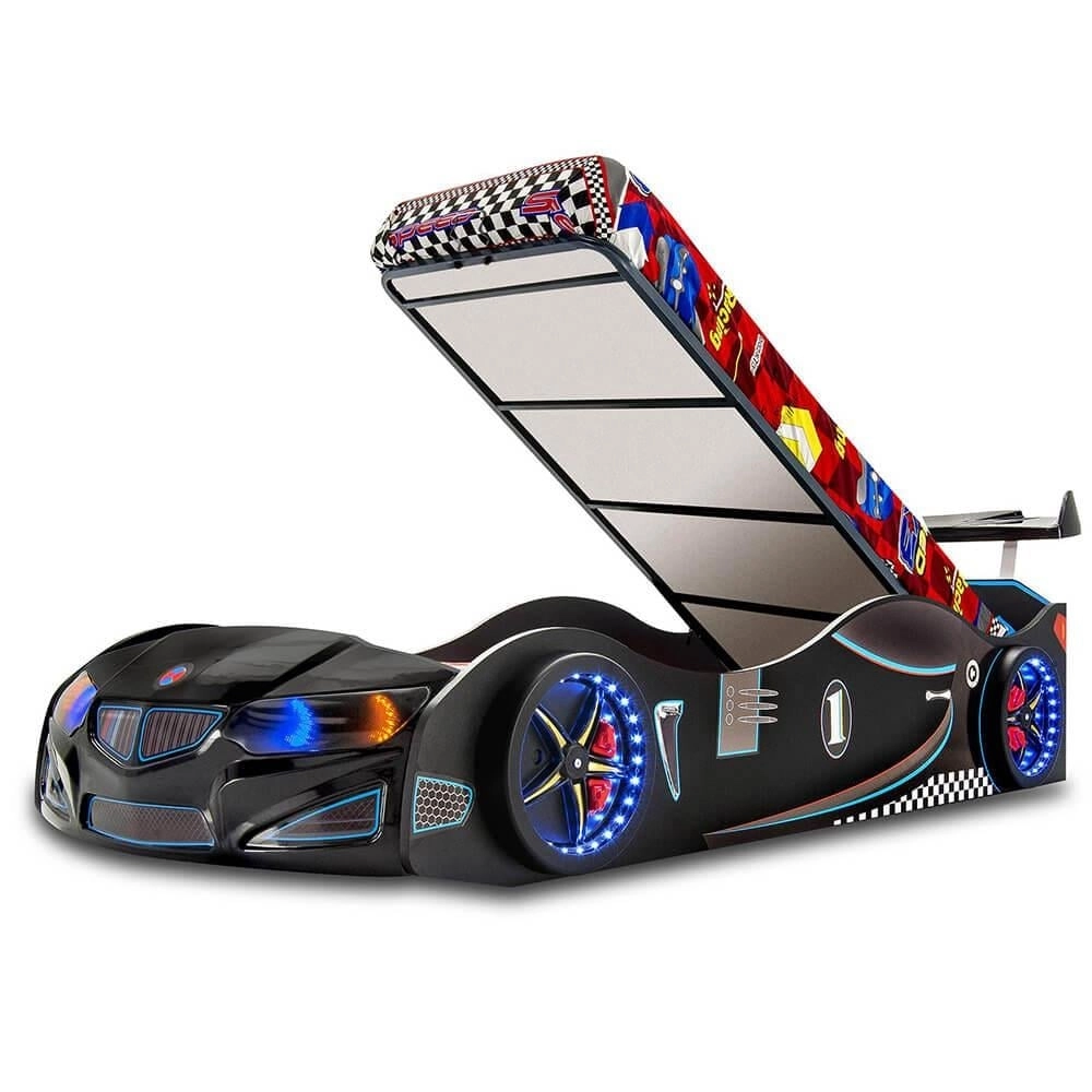 BAZALI Arabalı Yatak Araba Karyola | Bazalı Arabalı Yatak