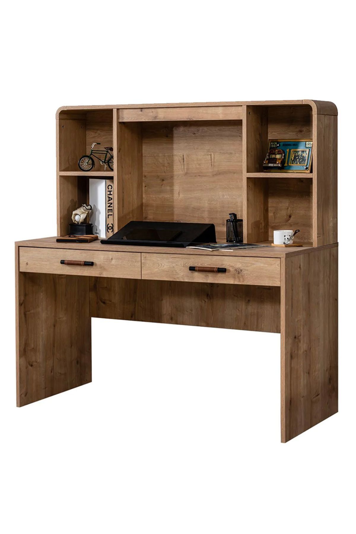 SOLID NATURAL - Çalışma Masası - Üniteli - Ahşap Görünümlü