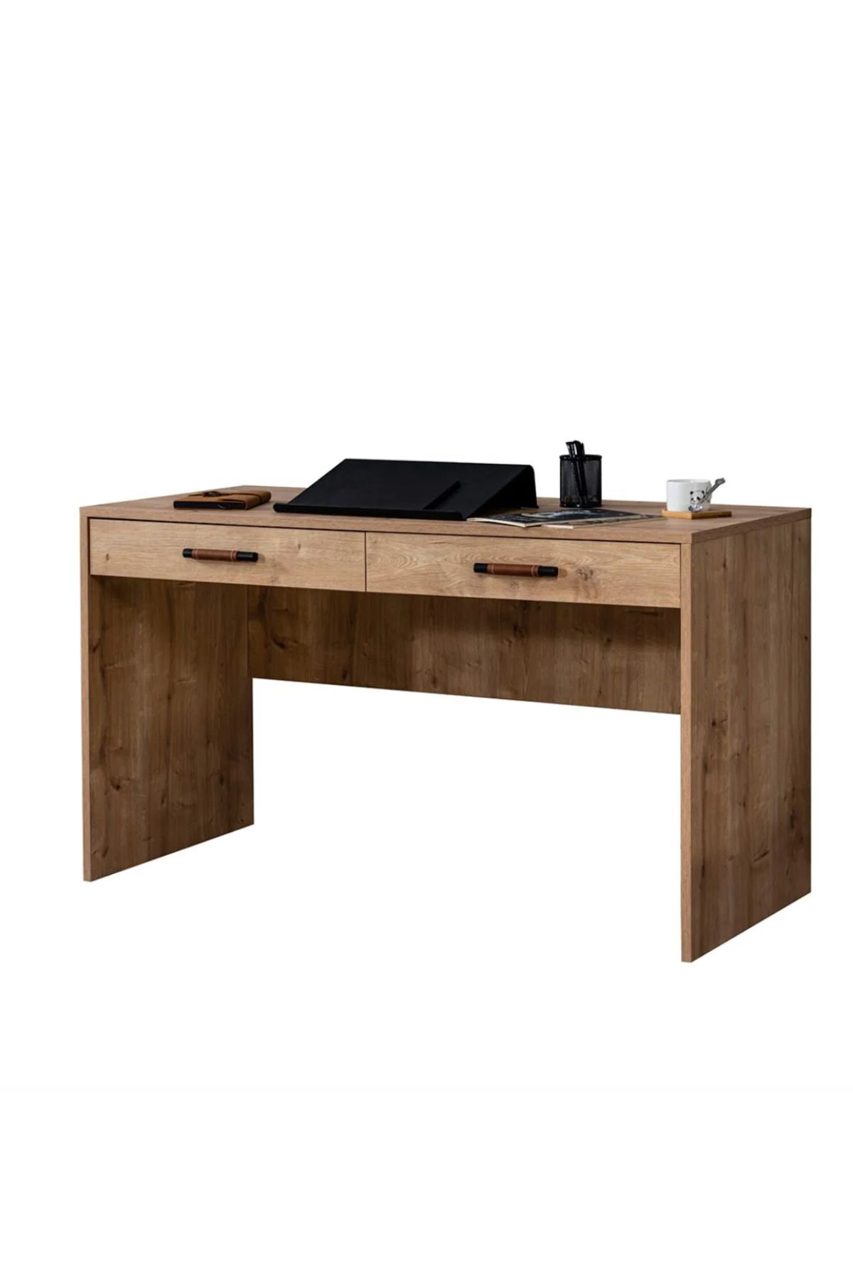 SOLID NATURAL - Çalışma Masası - Üniteli - Ahşap Görünümlü